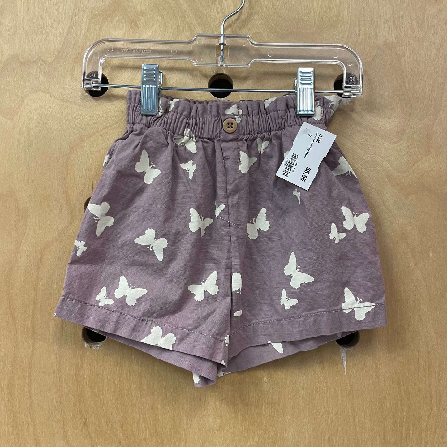 Lavender Butterfly Shorts