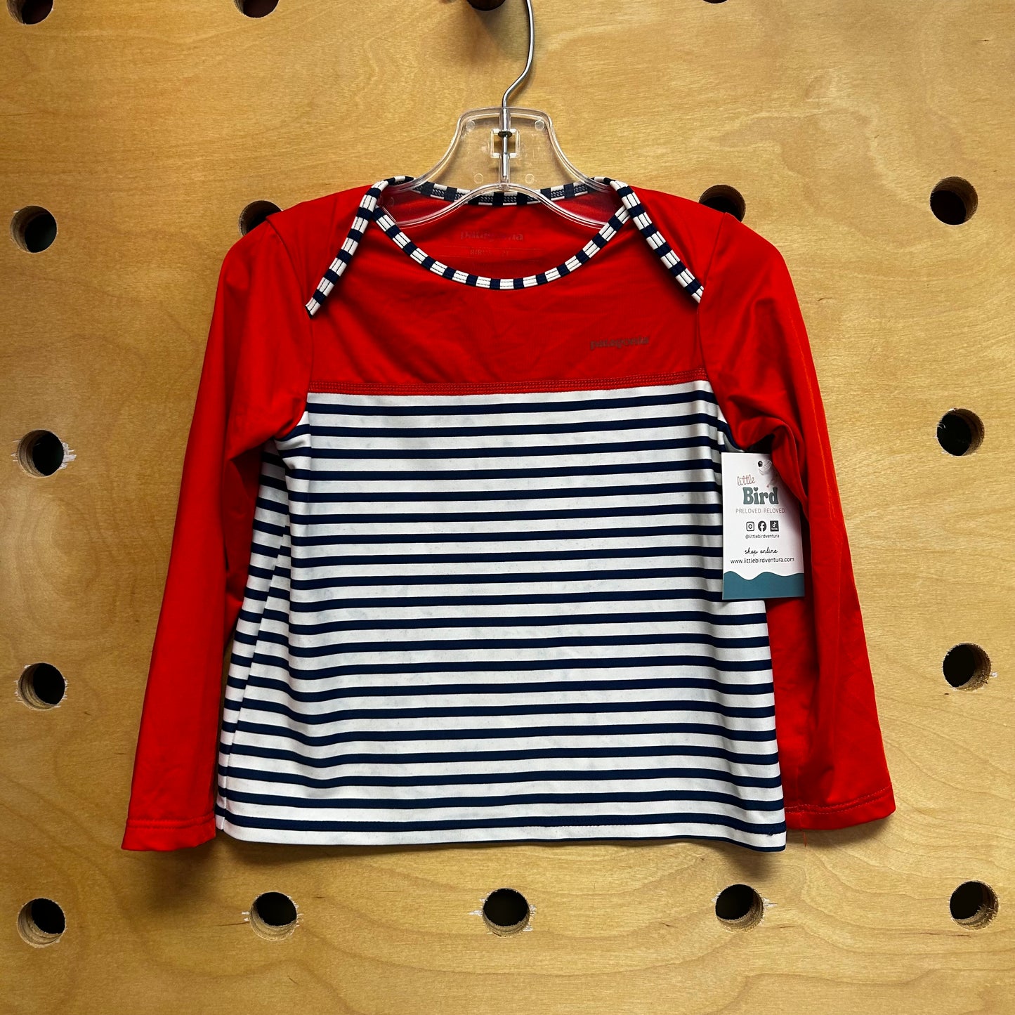 Red/Blue Striped Swim Guard LS