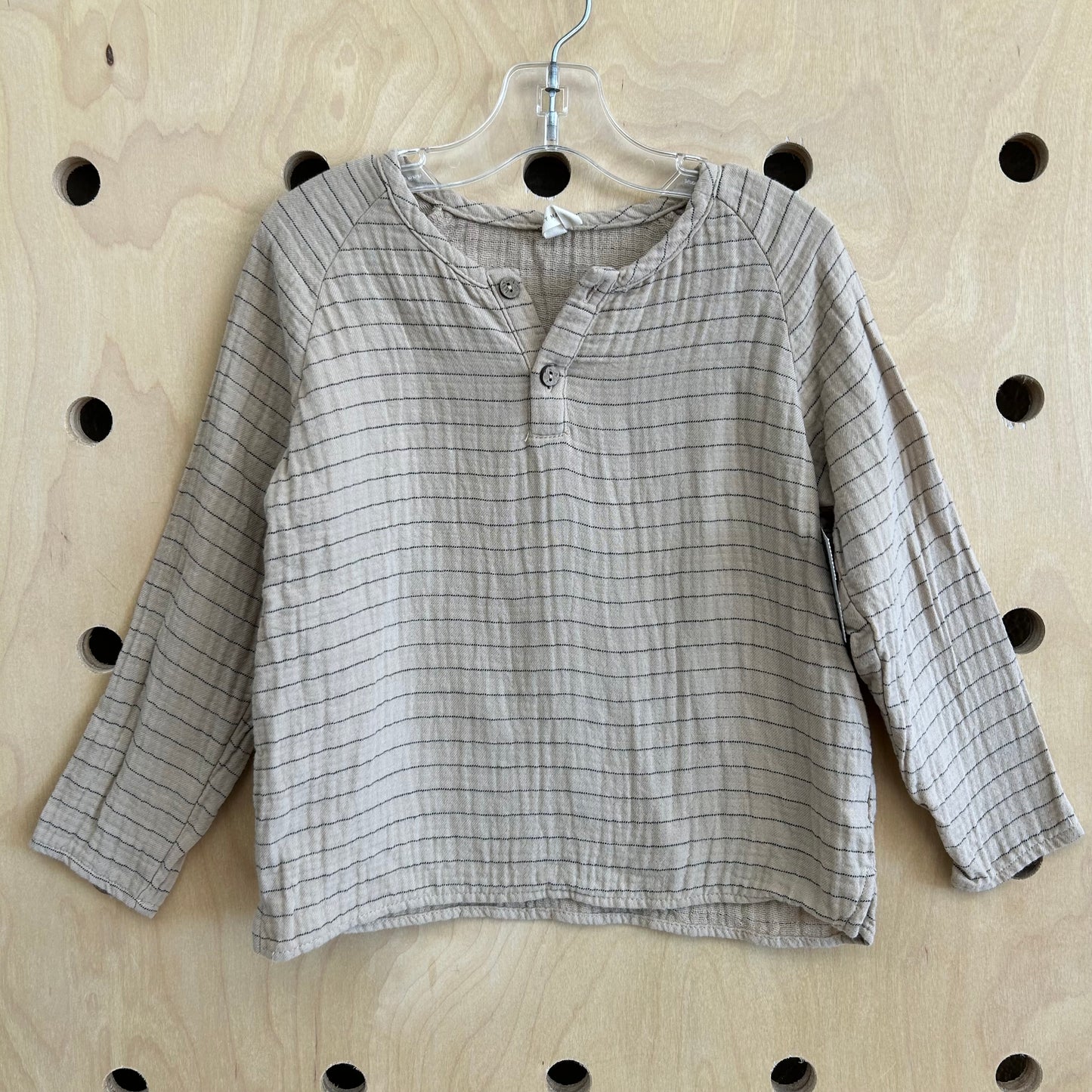 Earthy Brown Striped Top