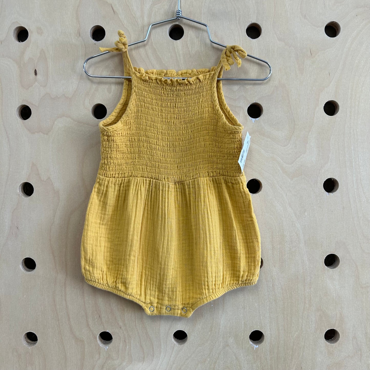 Mustard Gauze Romper