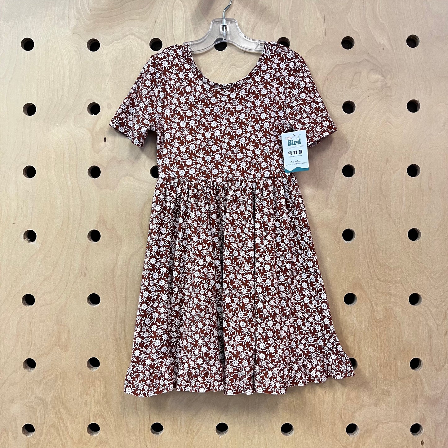Brown Floral Dress