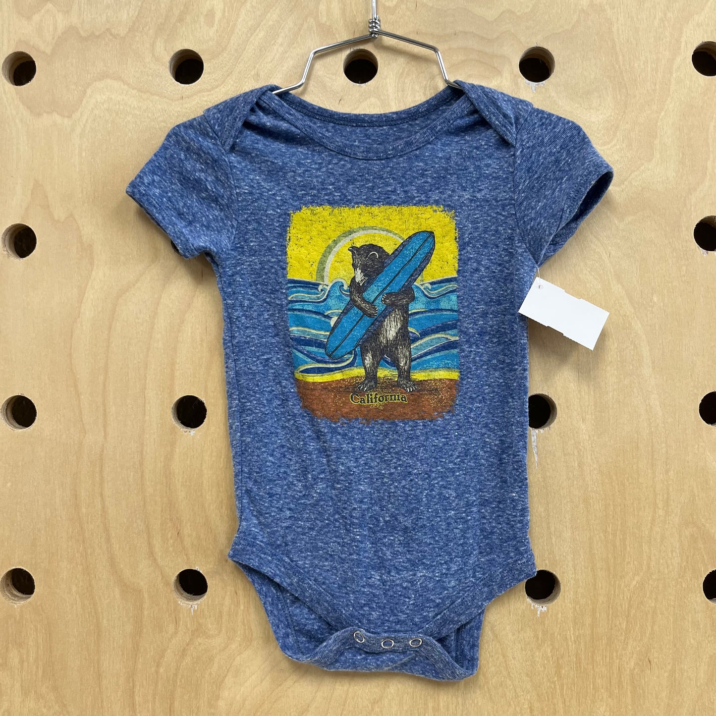 Blue CA Surf Bear Bodysuit