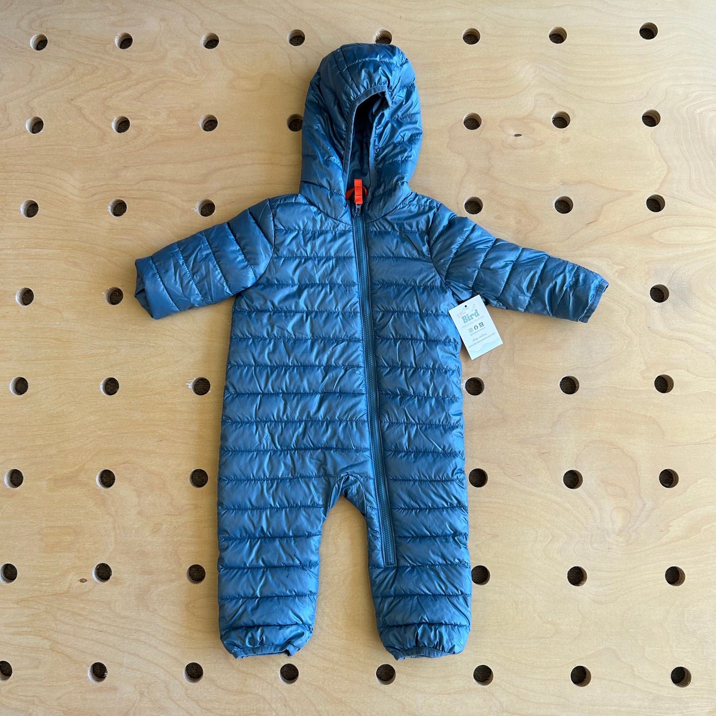 Steel Blue Lightweight Puffer Snowsuit