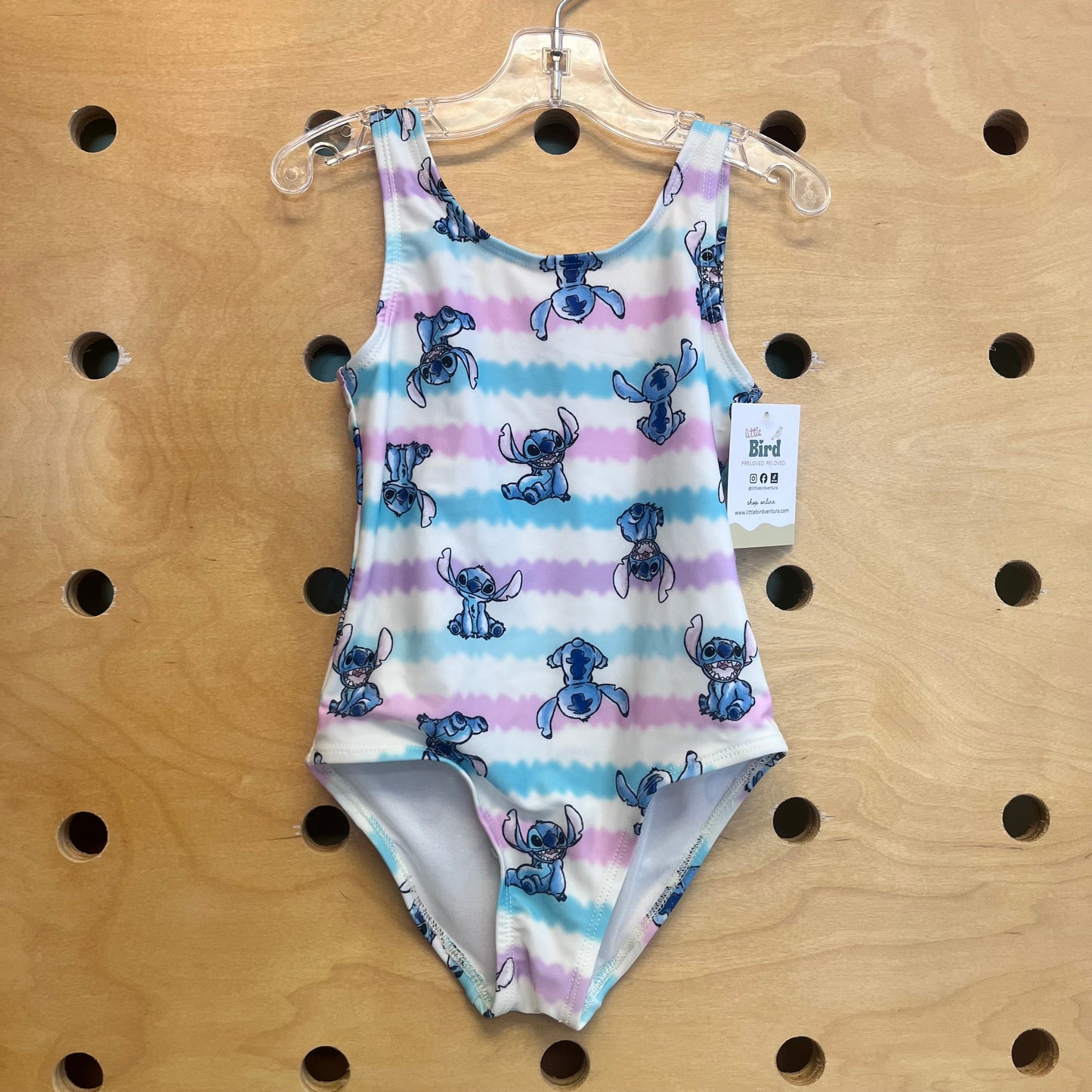 White/Purple/Blue Stitch Swimsuit