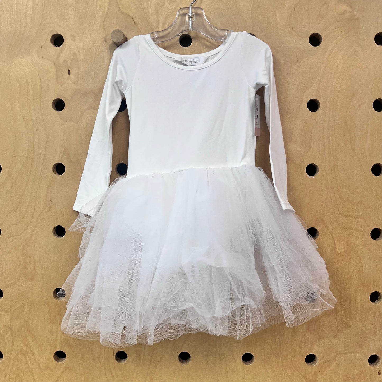 White Tulle Skirted Bodysuit