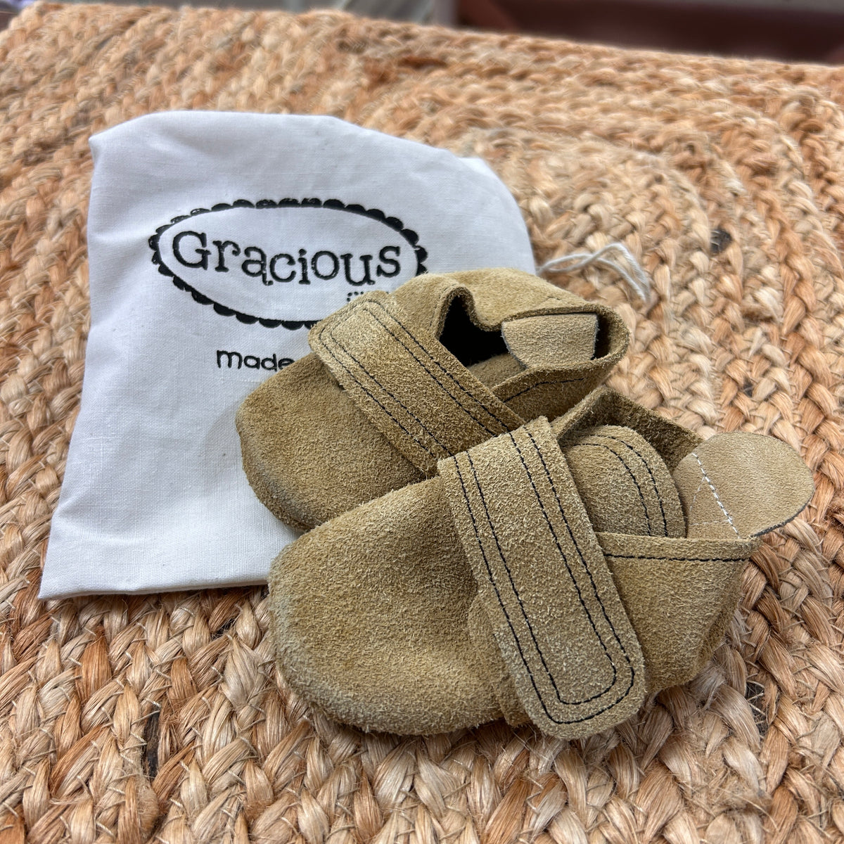 Tan Suede Leather Soft Soles