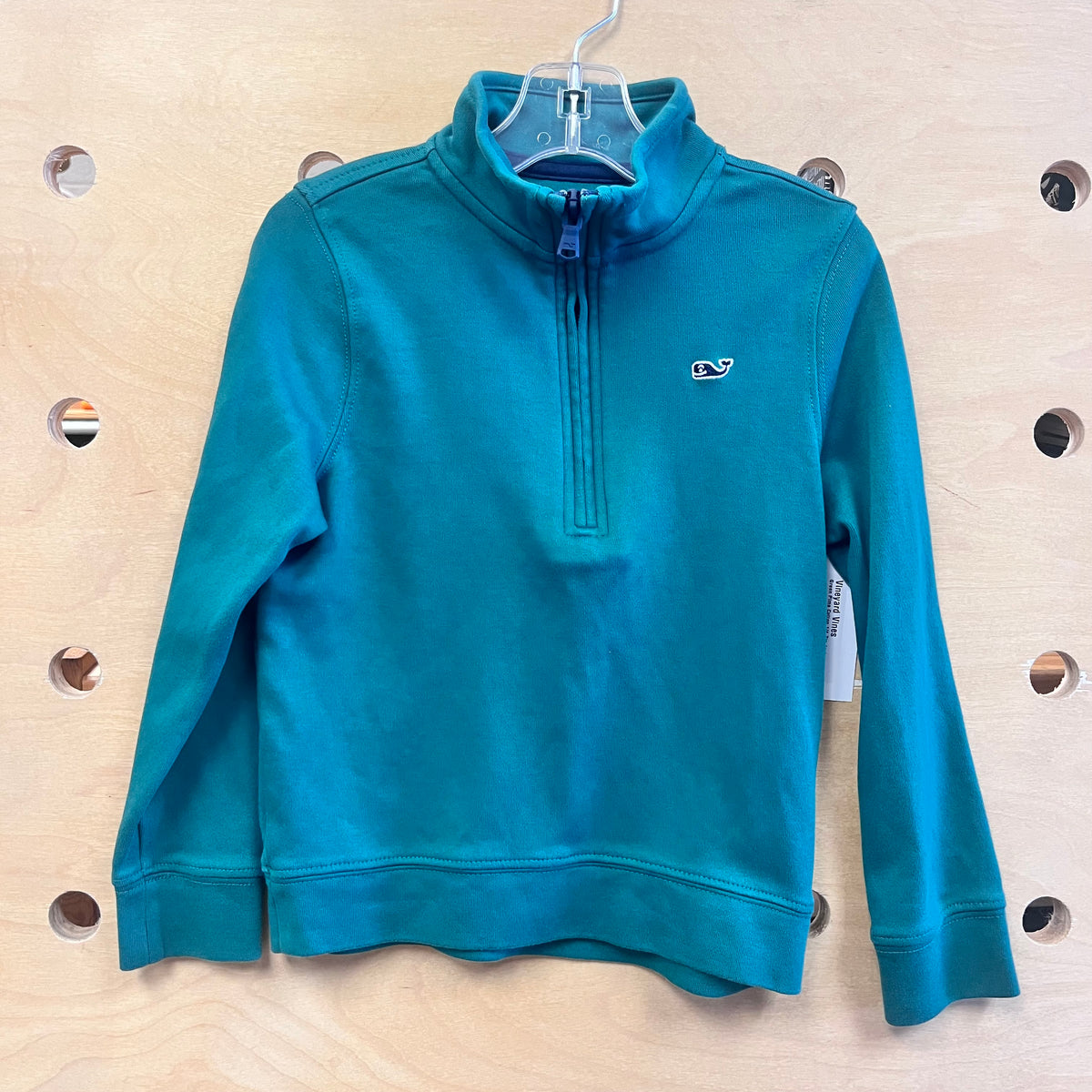 Green Pima Cotton 1/4 Zip Jacket