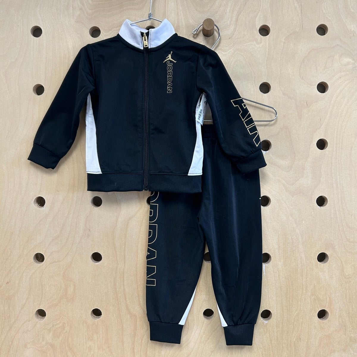 Black White + Gold Track Suit