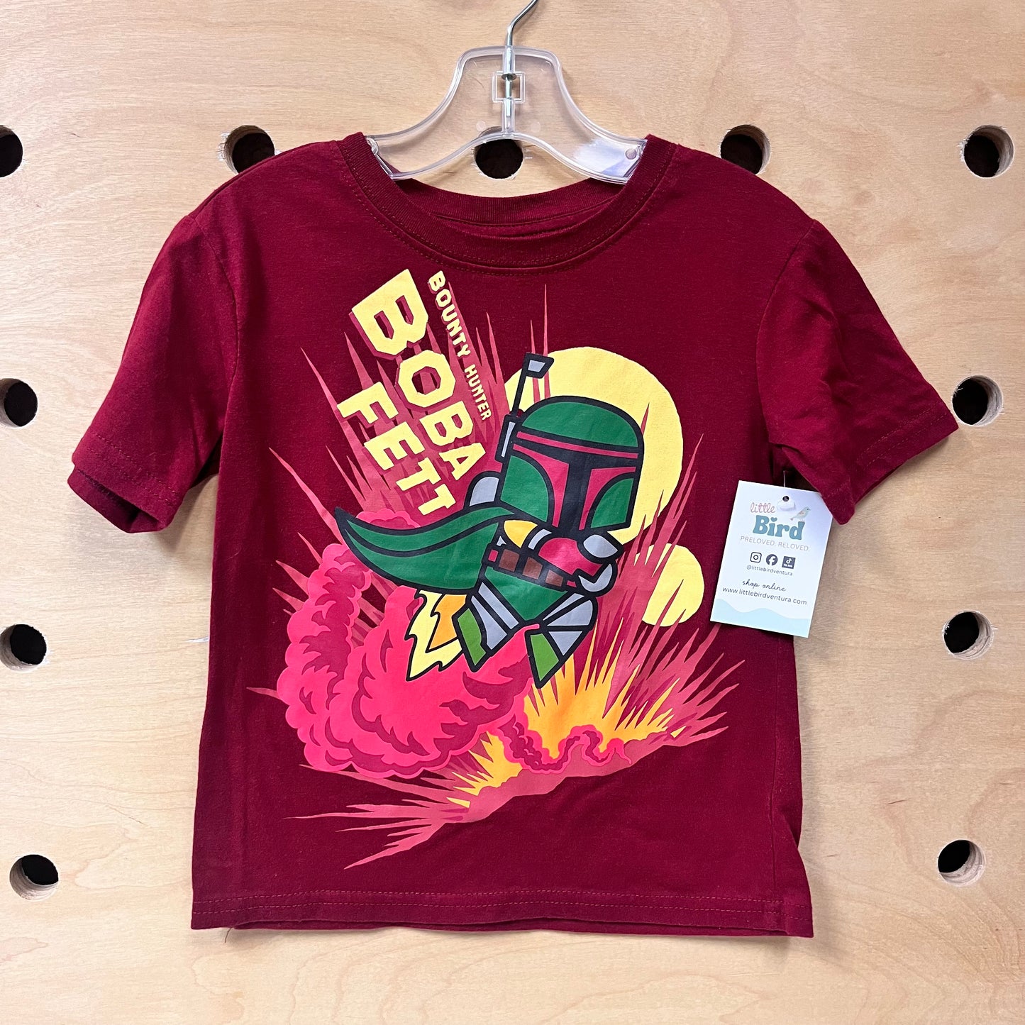 Burgundy Boba Fett Tee