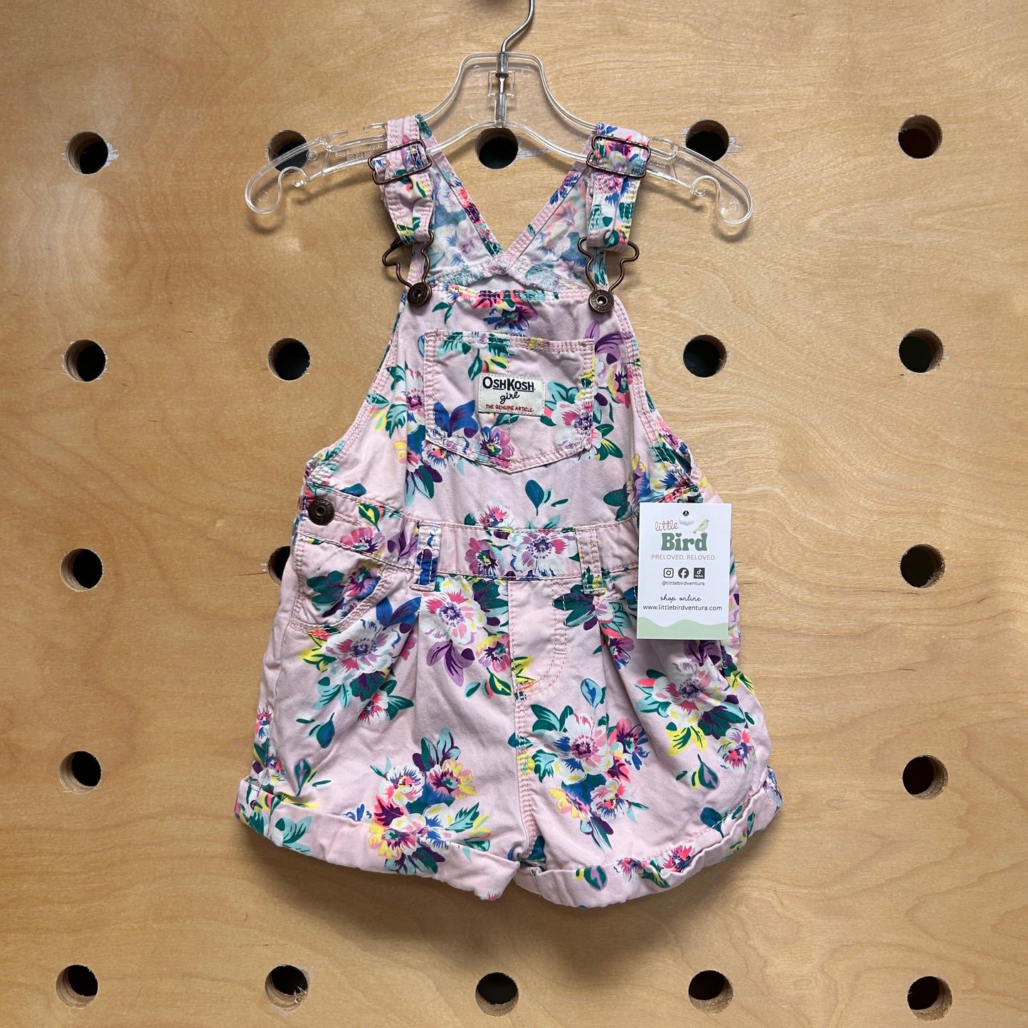 Purple Floral Shortalls
