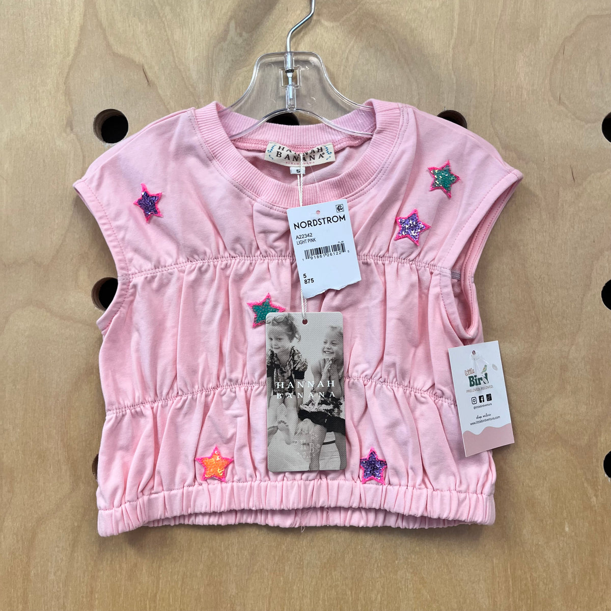 Pink Star Patches Top NEW!