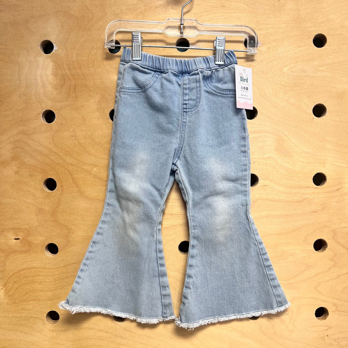 Light Wash Flare Denim Pants