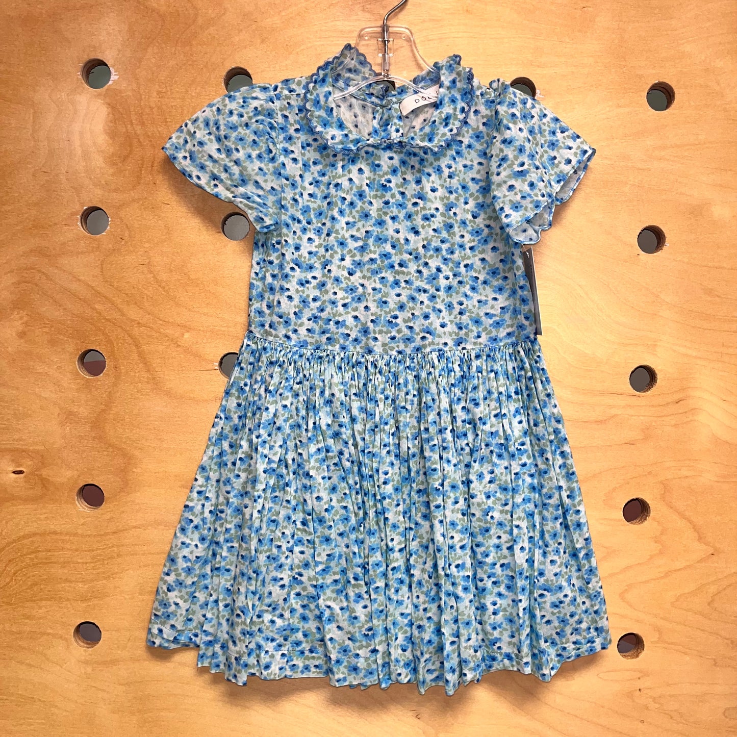 Blue Floral Organic Cotton Dress