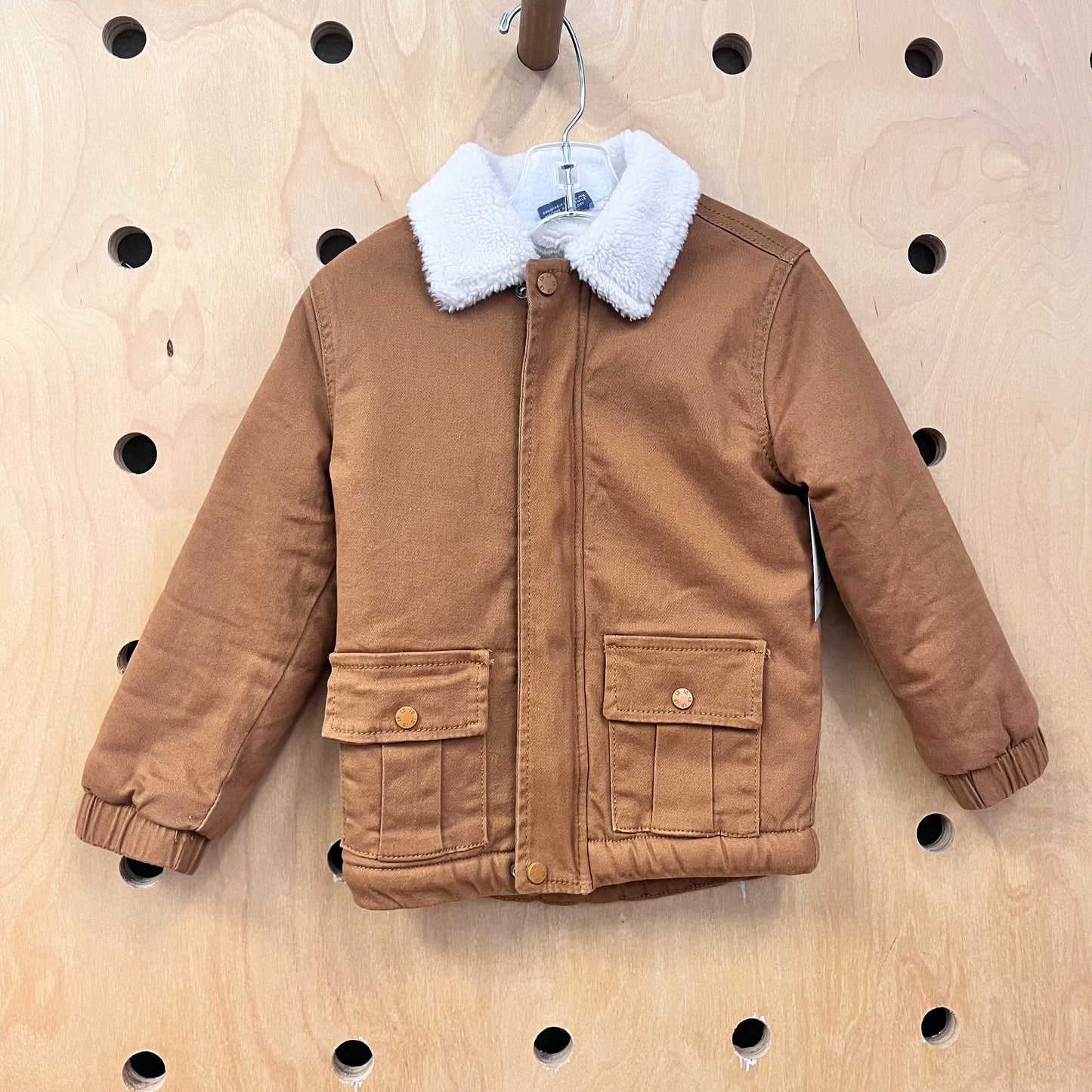 Camel Sherpa Lined Jacket