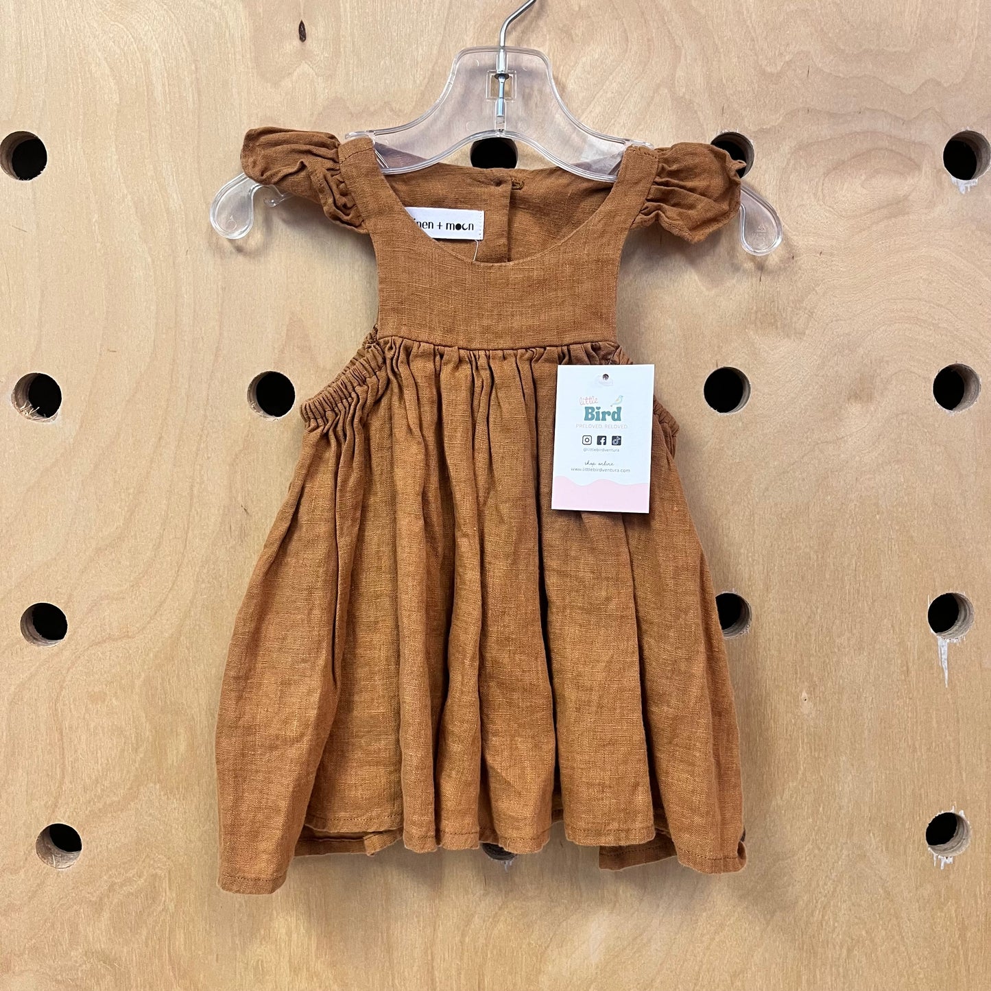Brown Linen Dress