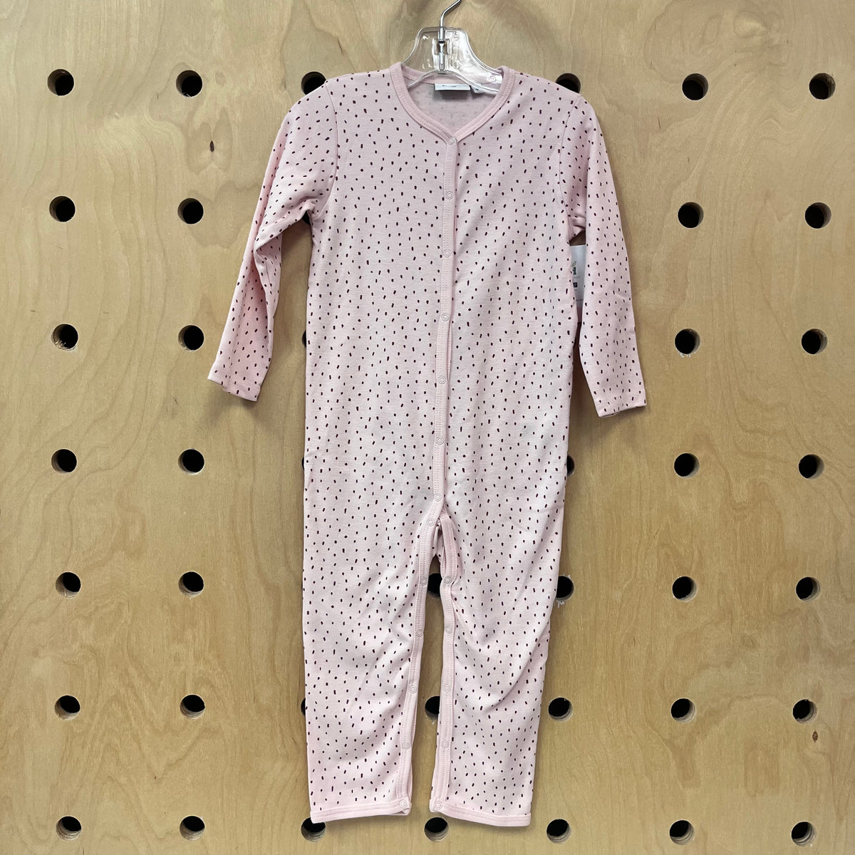 Pink + Red Spotty Snap Romper