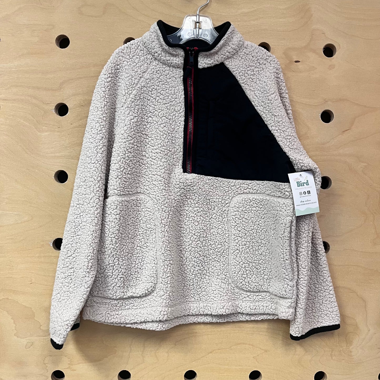 Cream & Black 1/4 Zip Pullover
