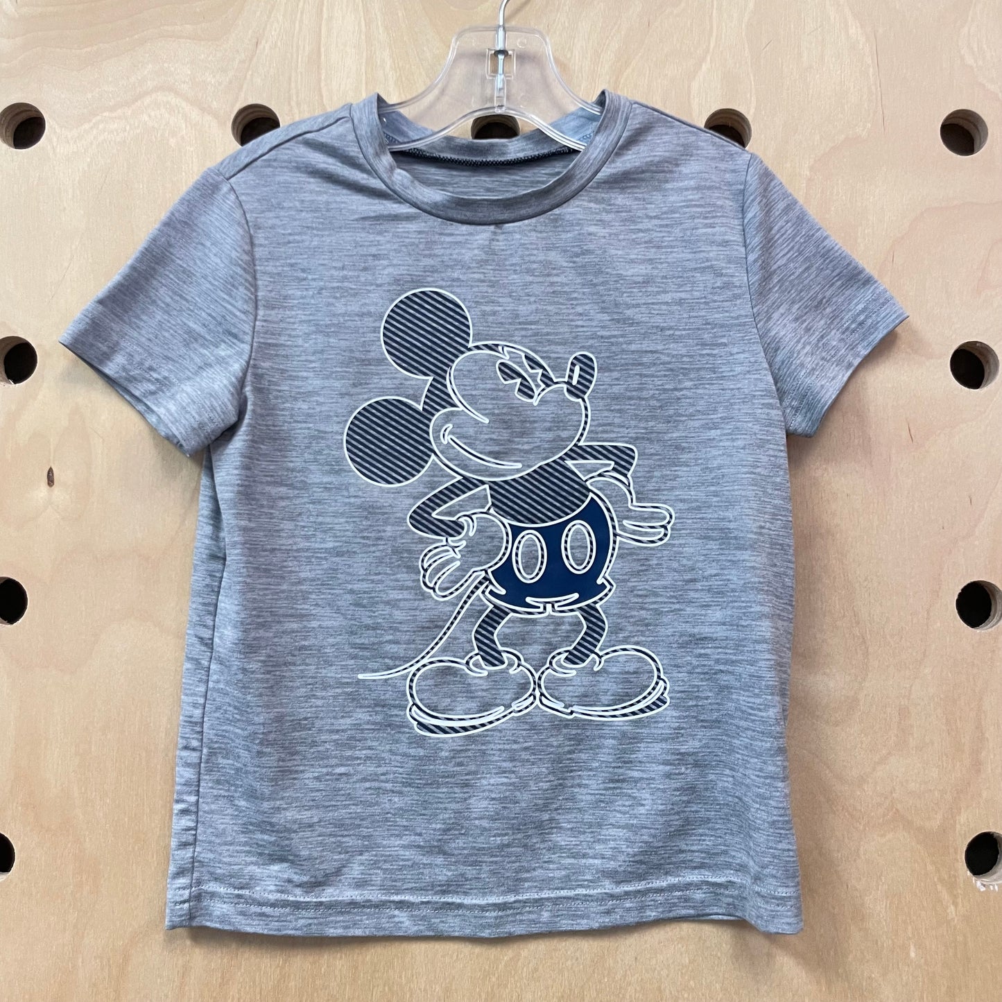 Grey + Blue Mickey Active Tee
