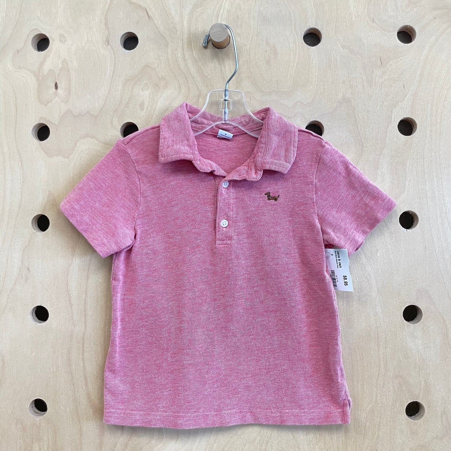 Red Short Sleeve Polo