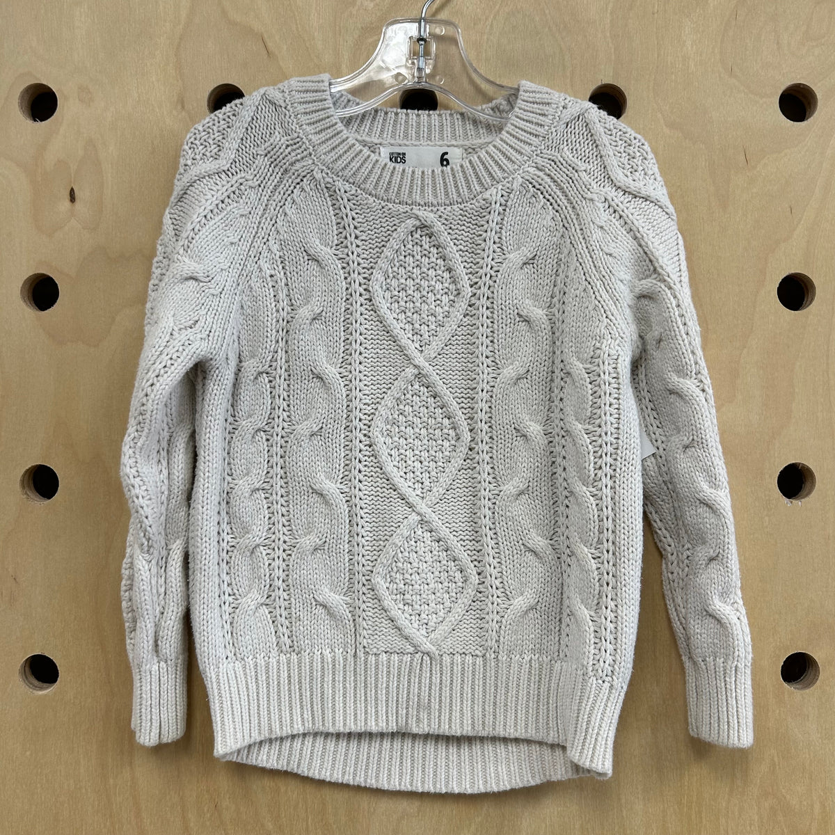 Cream Cable Knit Sweater