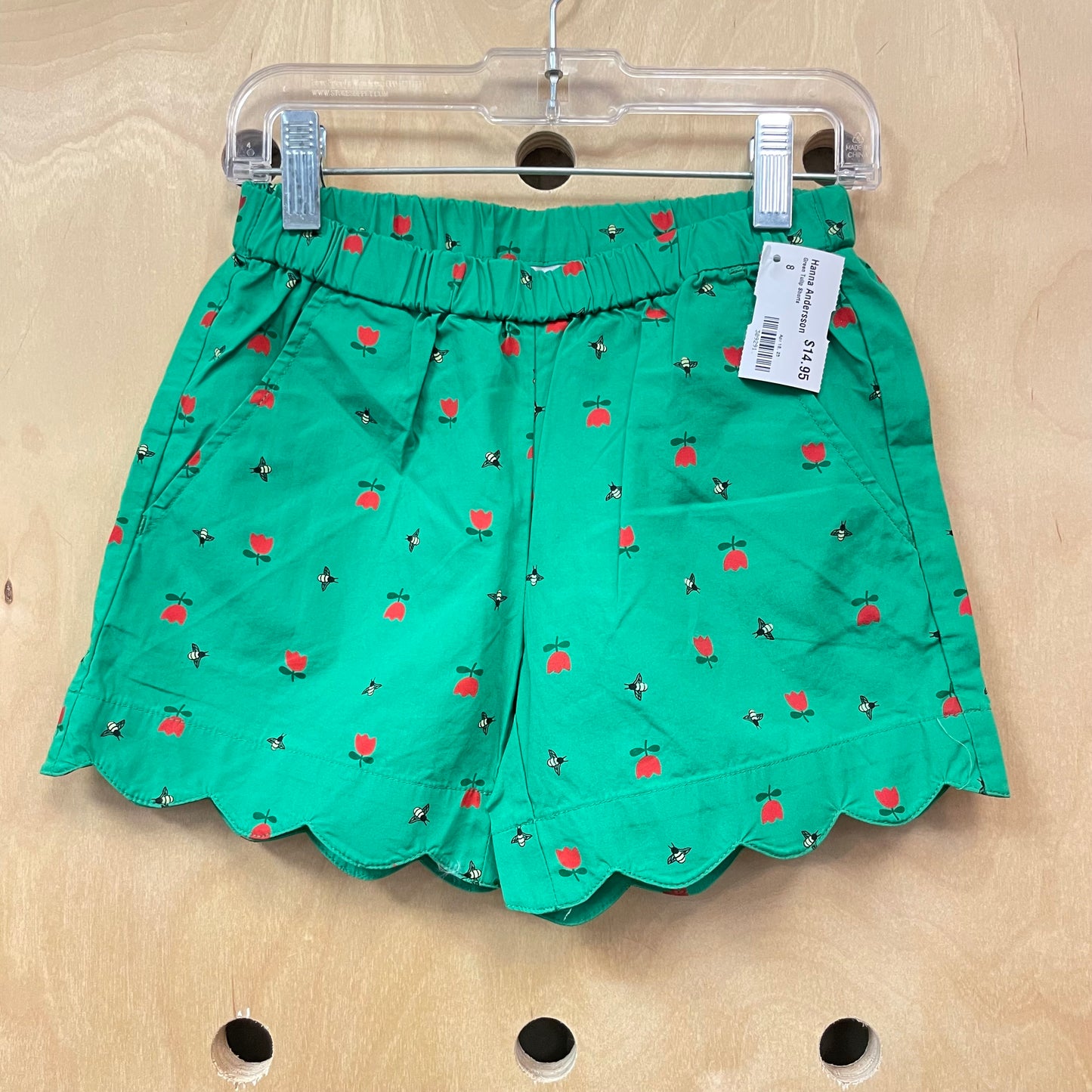 Green Tulip Shorts