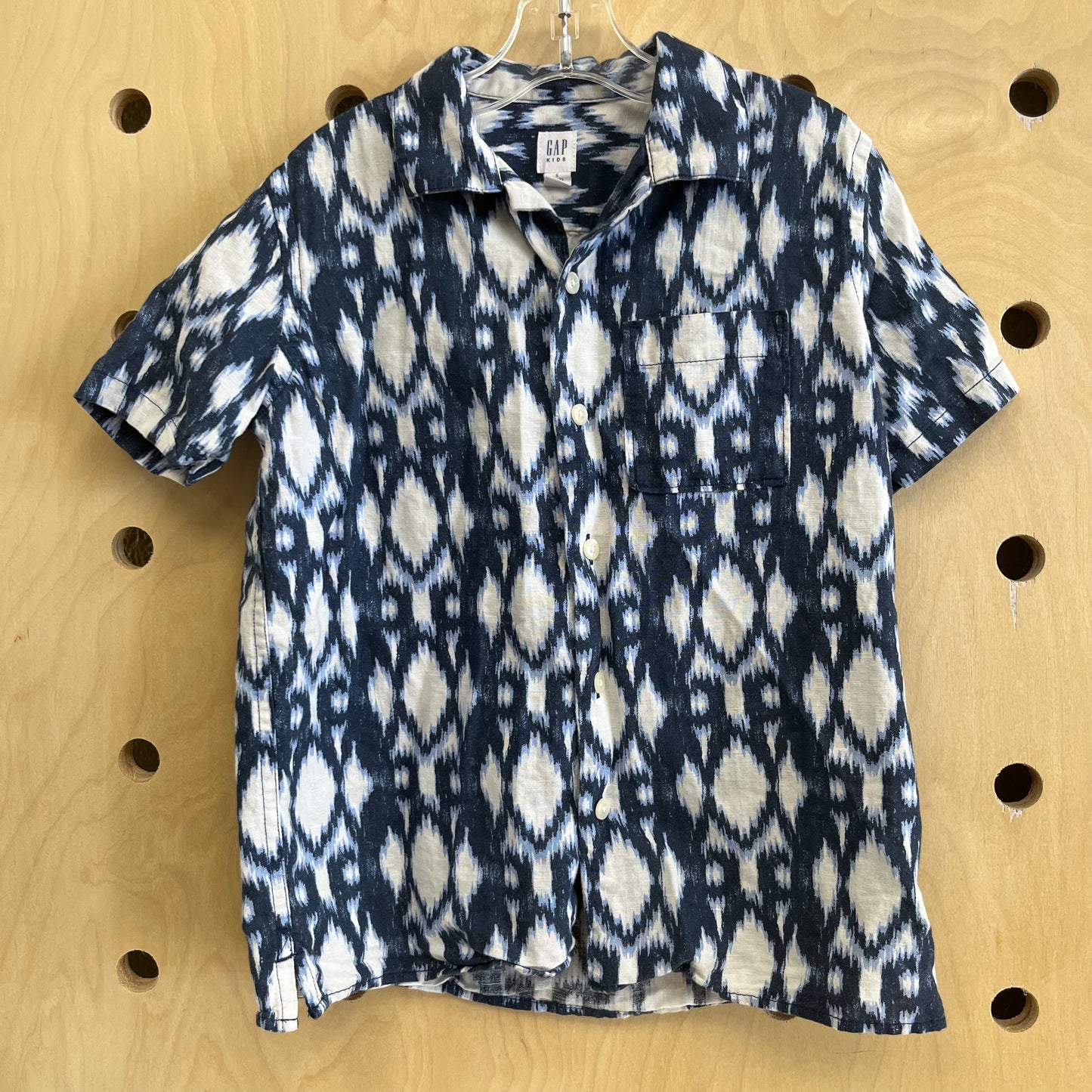 Blue & White Button Up Shirt