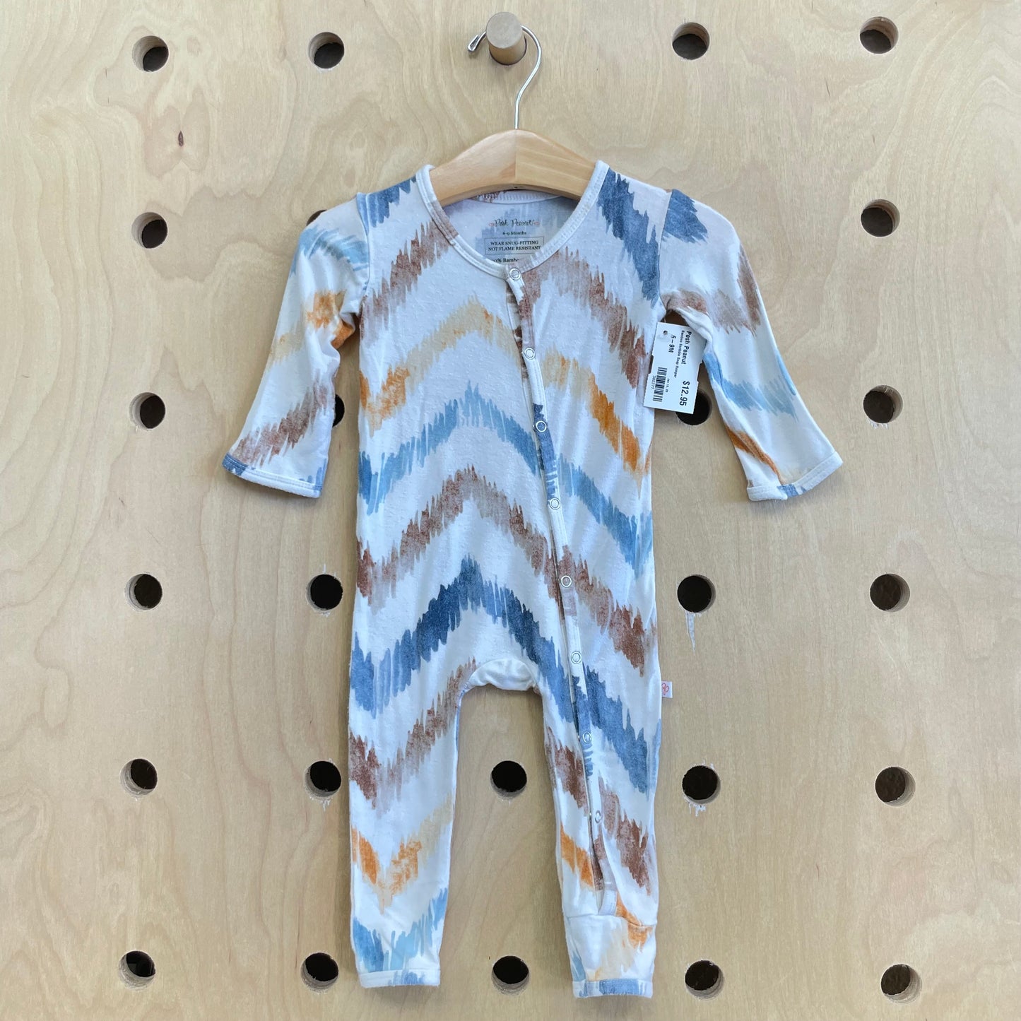 Bamboo Scribble Snap Romper