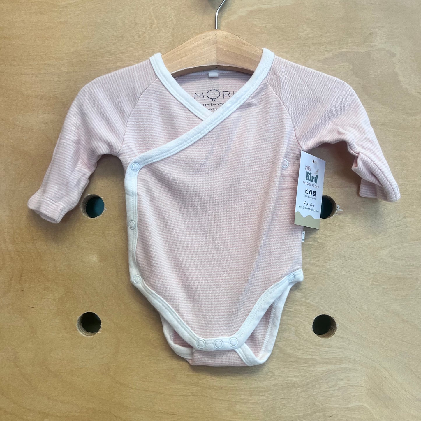 Pink/White Bamboo Blend Bodysuit