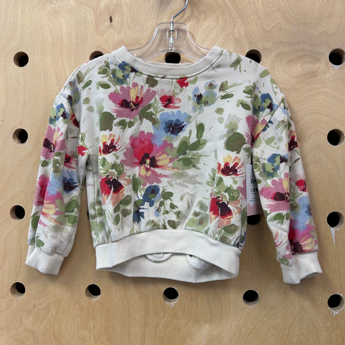 Cream Wild Flower Sweatshirt
