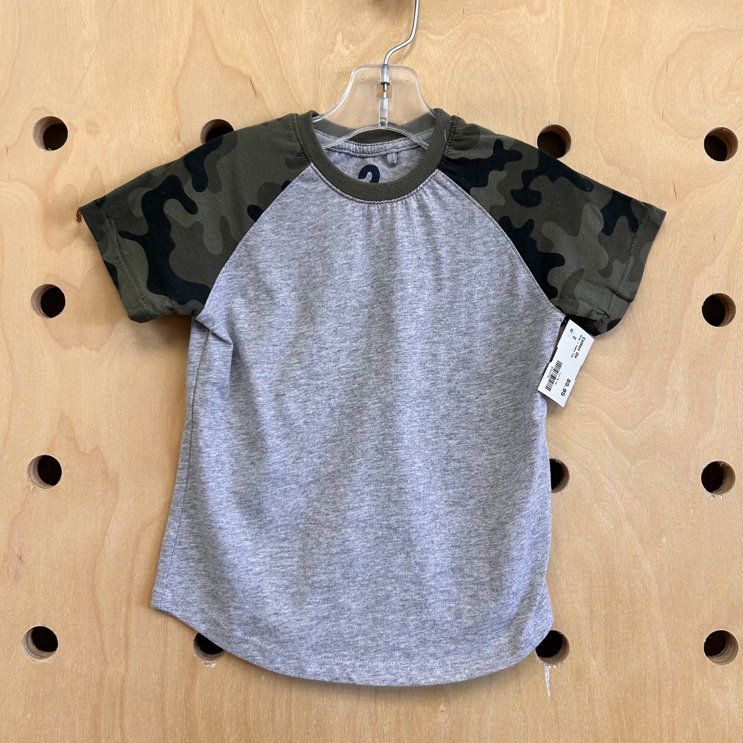Grey + Camo Tee