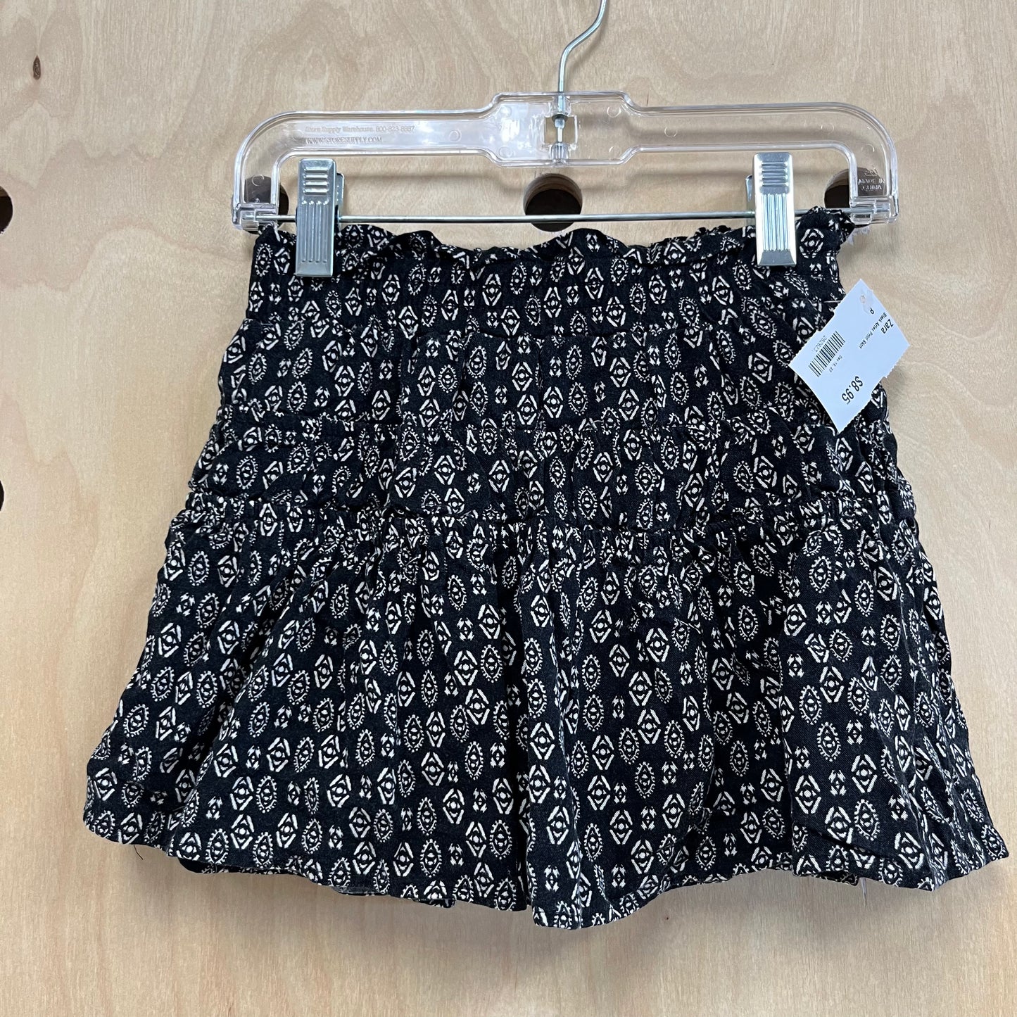 Black Aztec Print Skirt