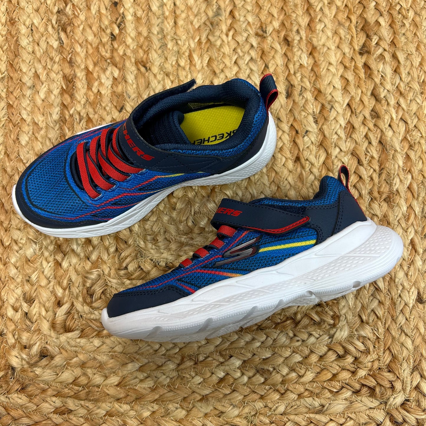 Blue & Red Velcro Sneakers
