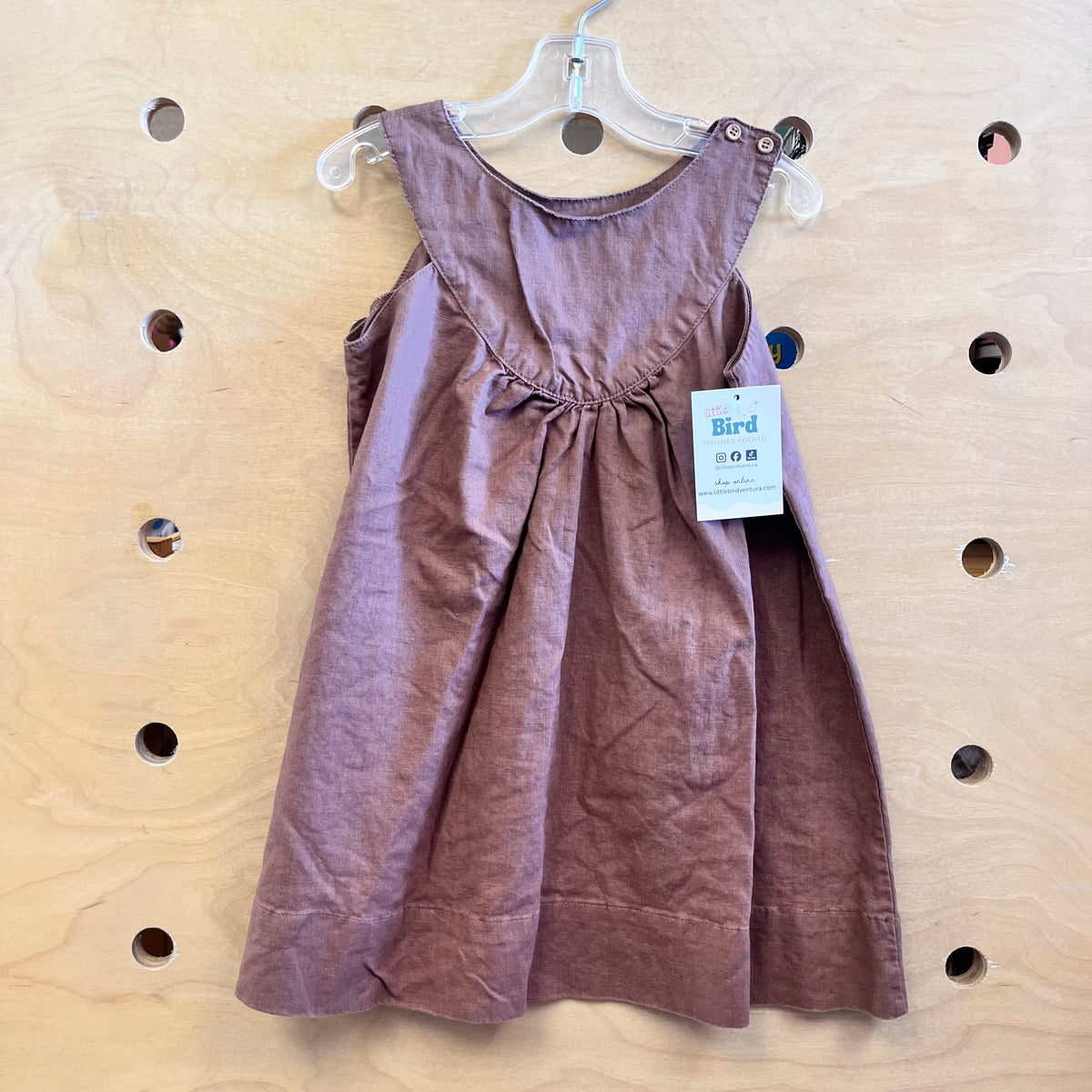 Brown Hemp Organic Dress