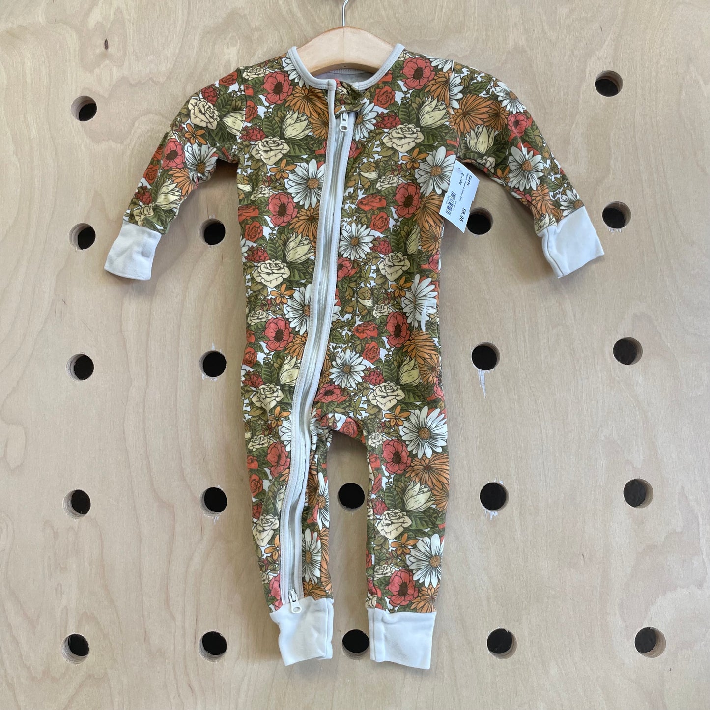Organic Green & Cream Zippy