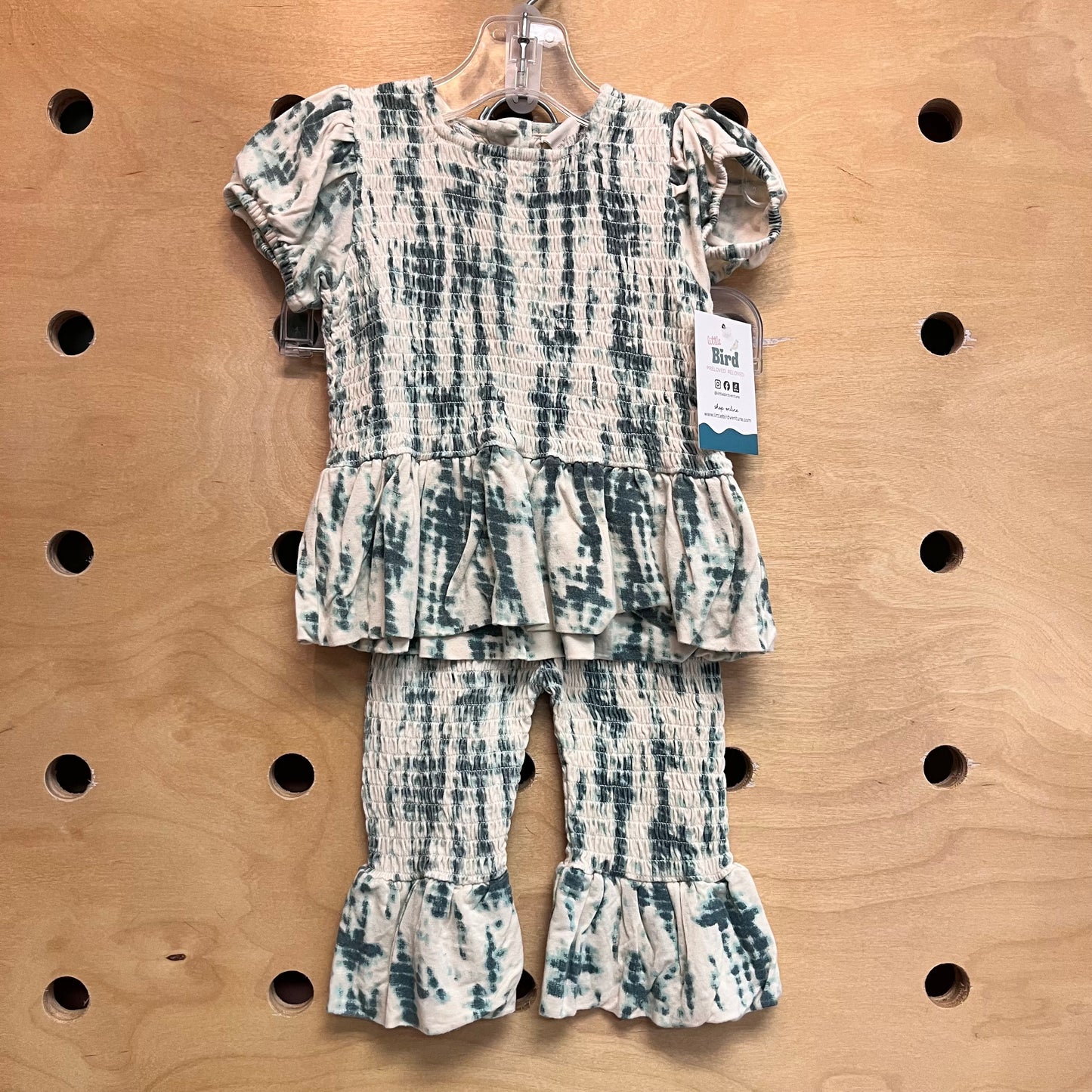 Tie Dye Modal Smocked Flare Outfit