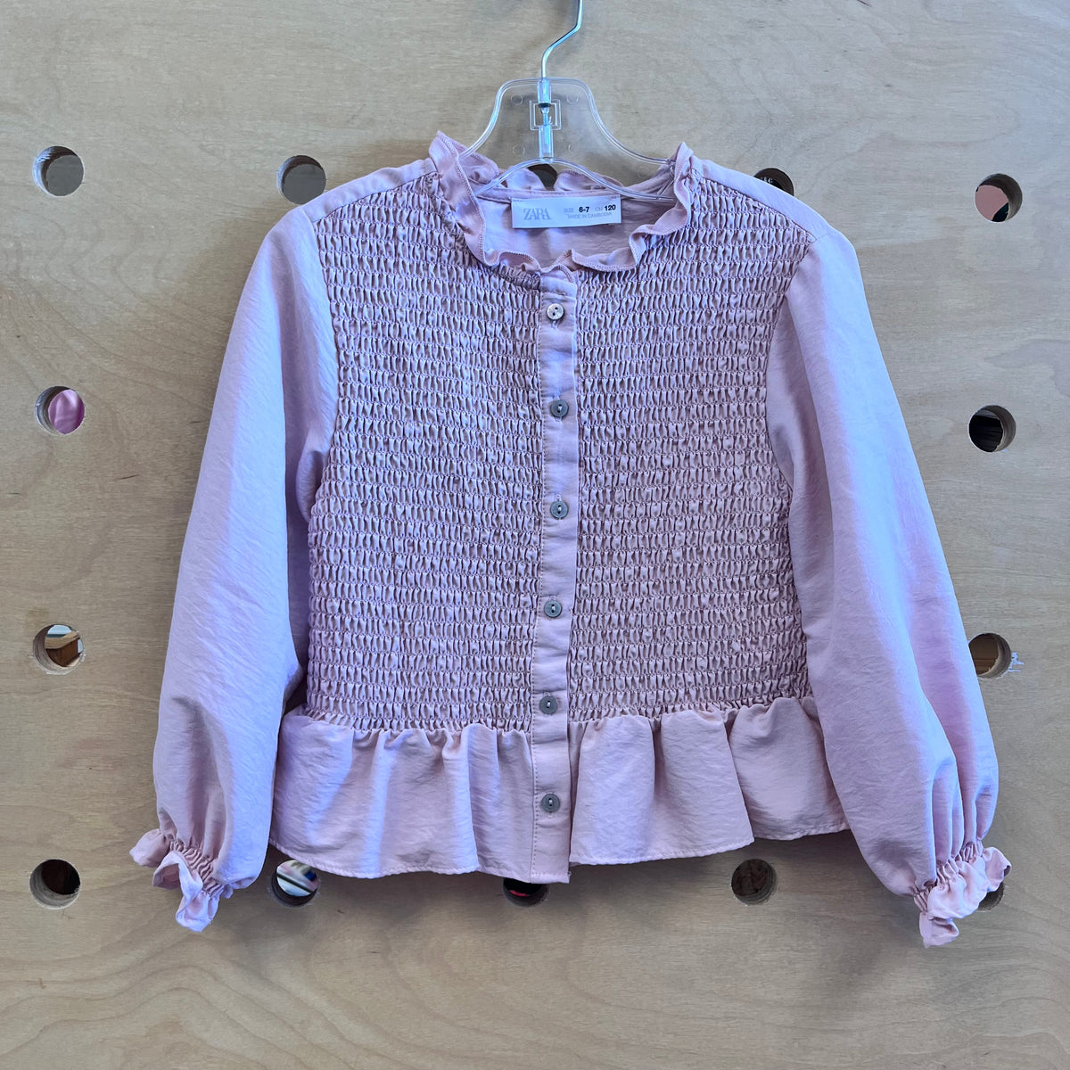 Pink Smocked Top