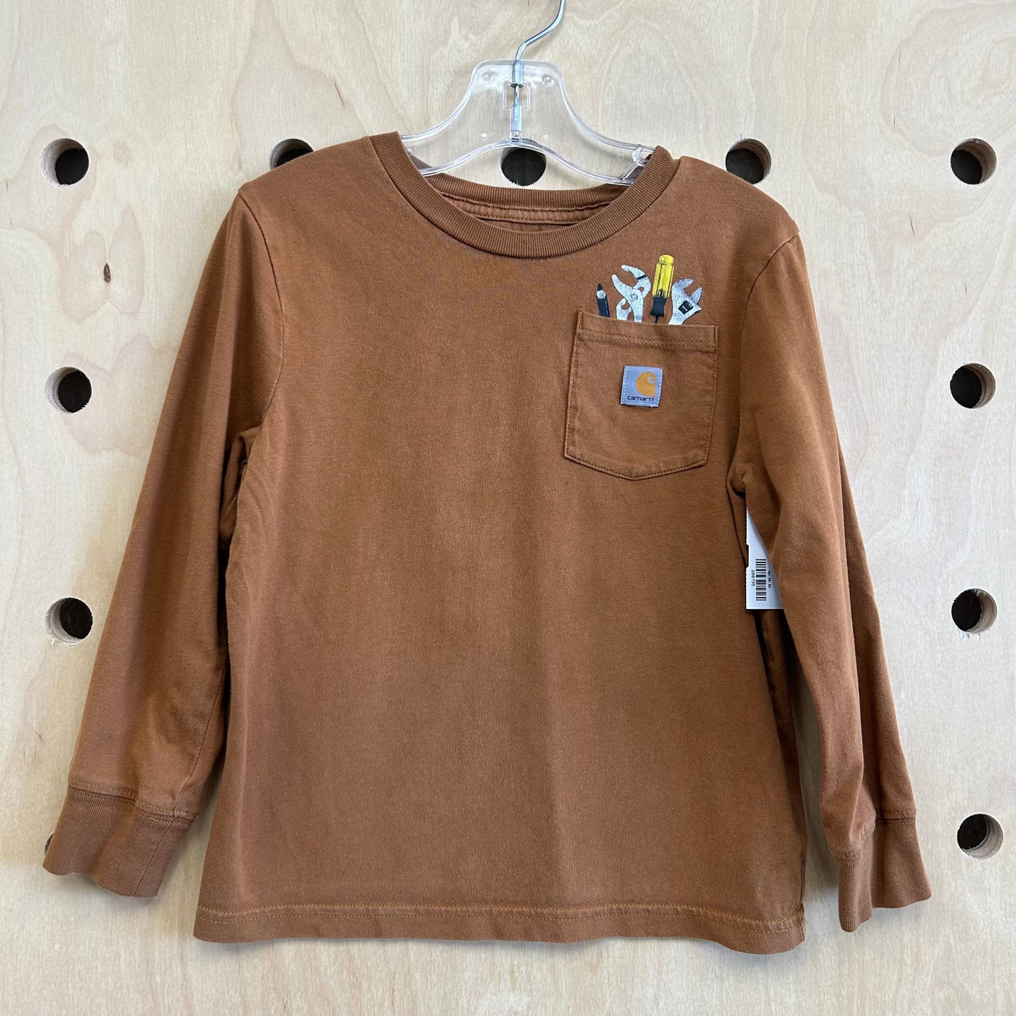 Brown Pocket Tools LS Tee