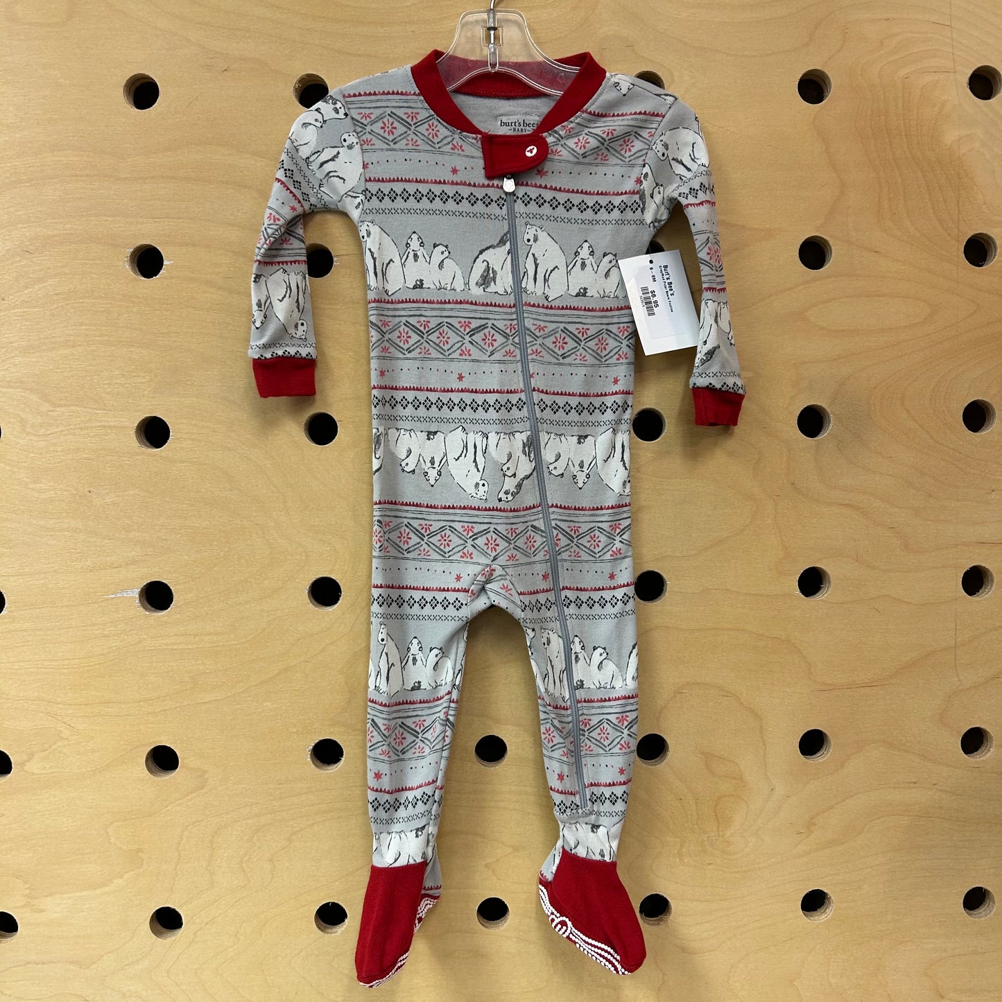 Grey/Red Polar Bears Footies