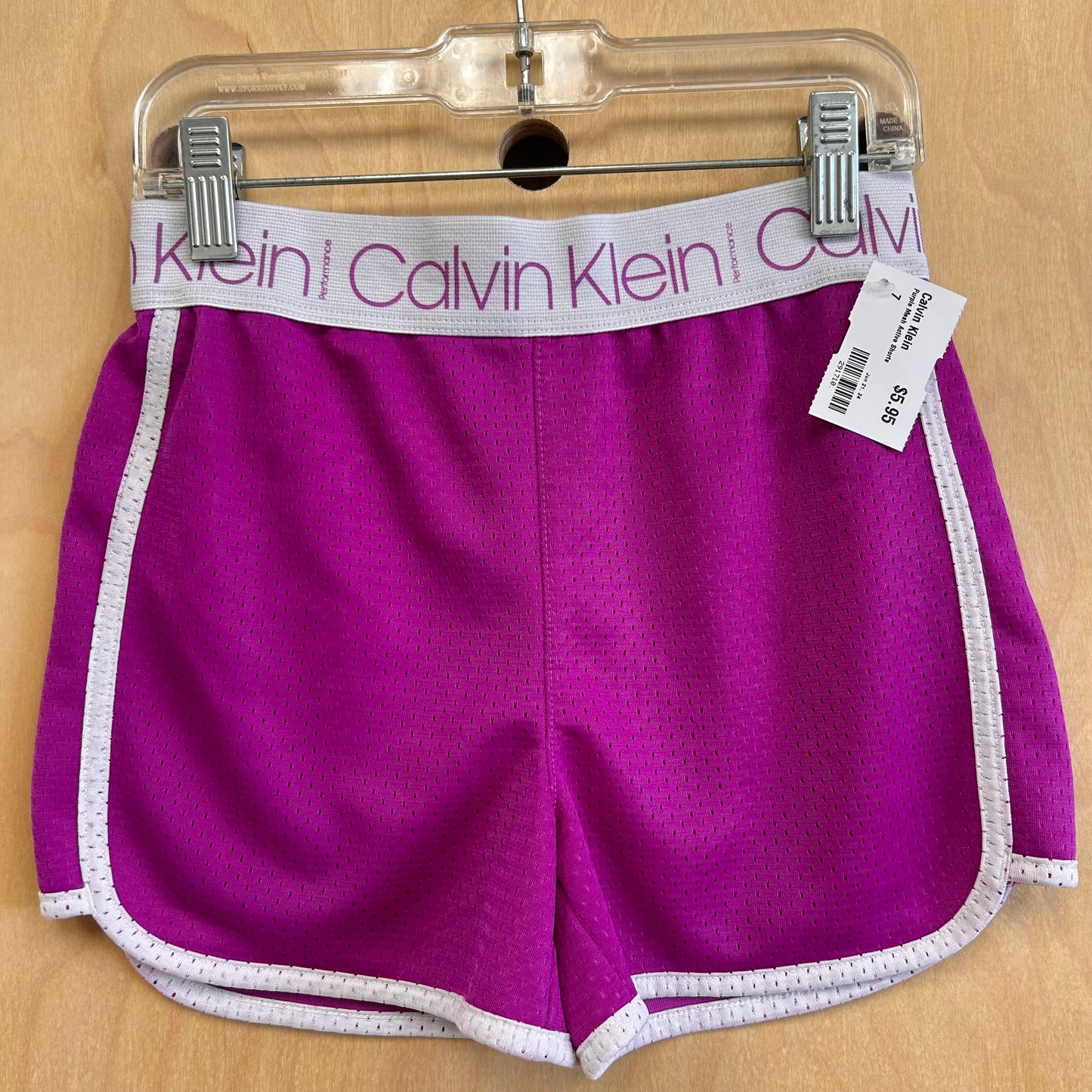 Purple Mesh Active Shorts