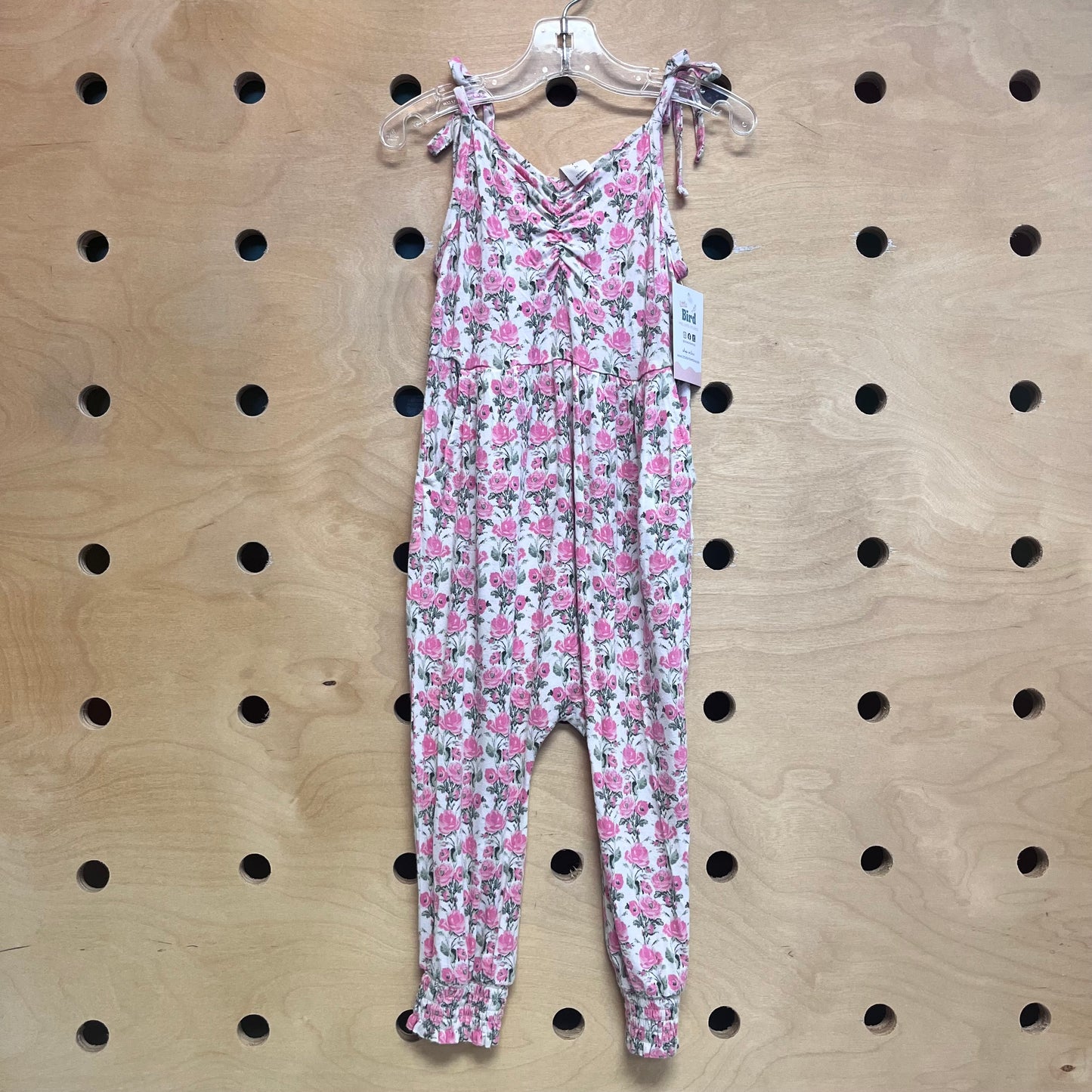 Pink/Green Floral Modal Romper