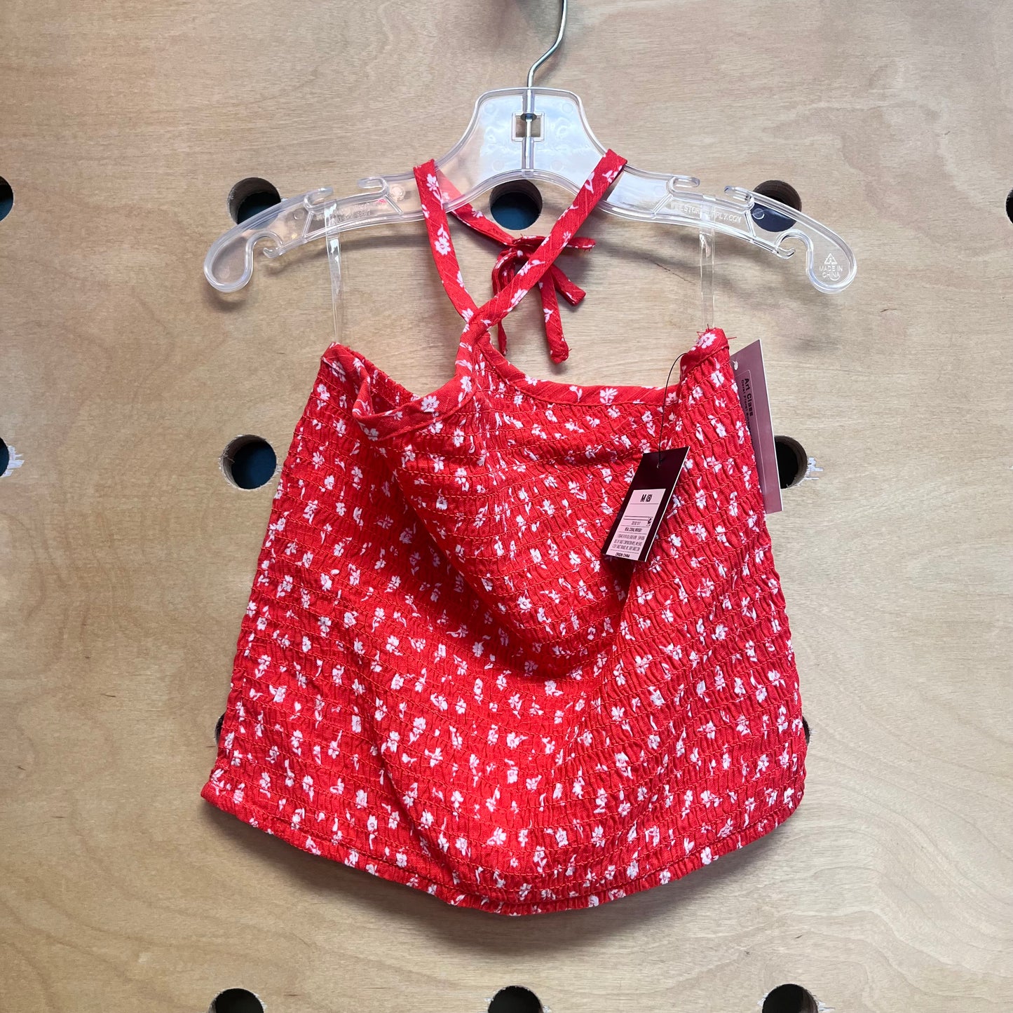 Coral Floral Smocked Halter Tank NEW!