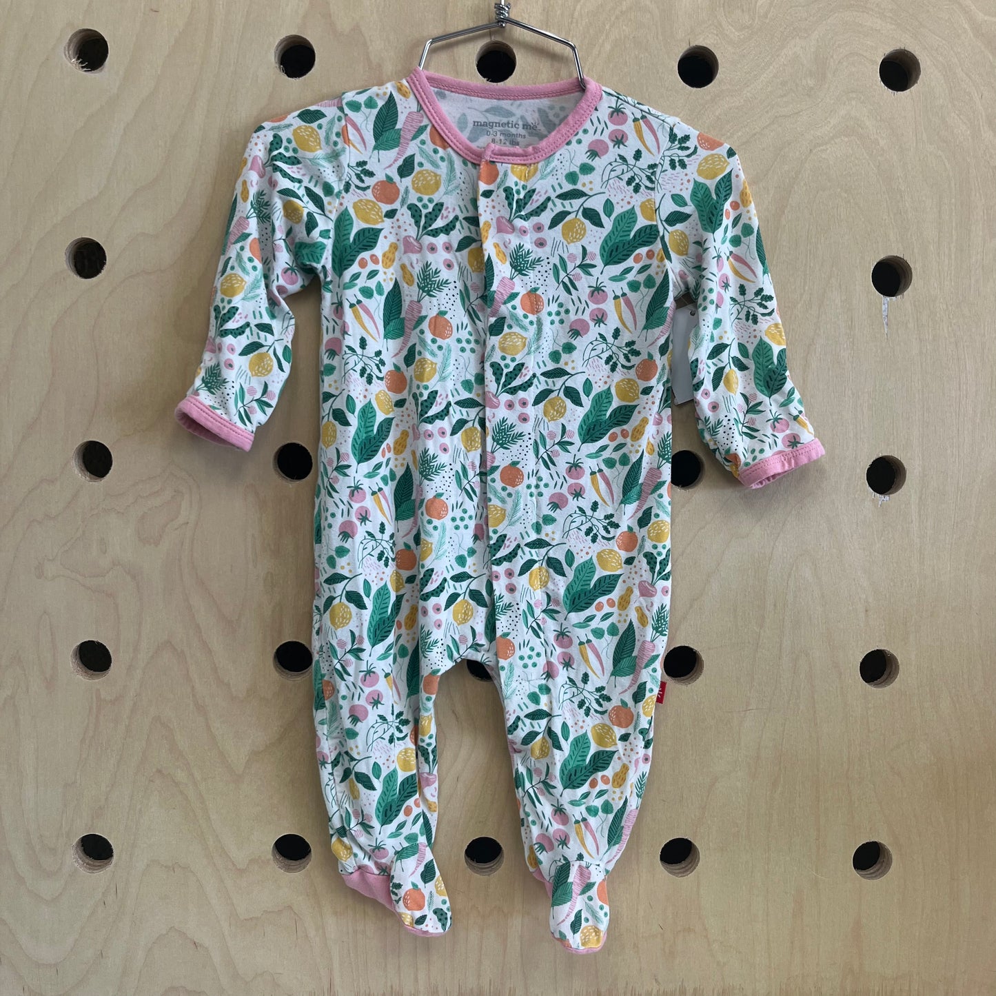 White & Pink Veggie Footies