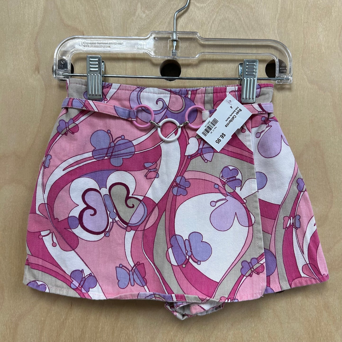 Pink Butterfly Skorts