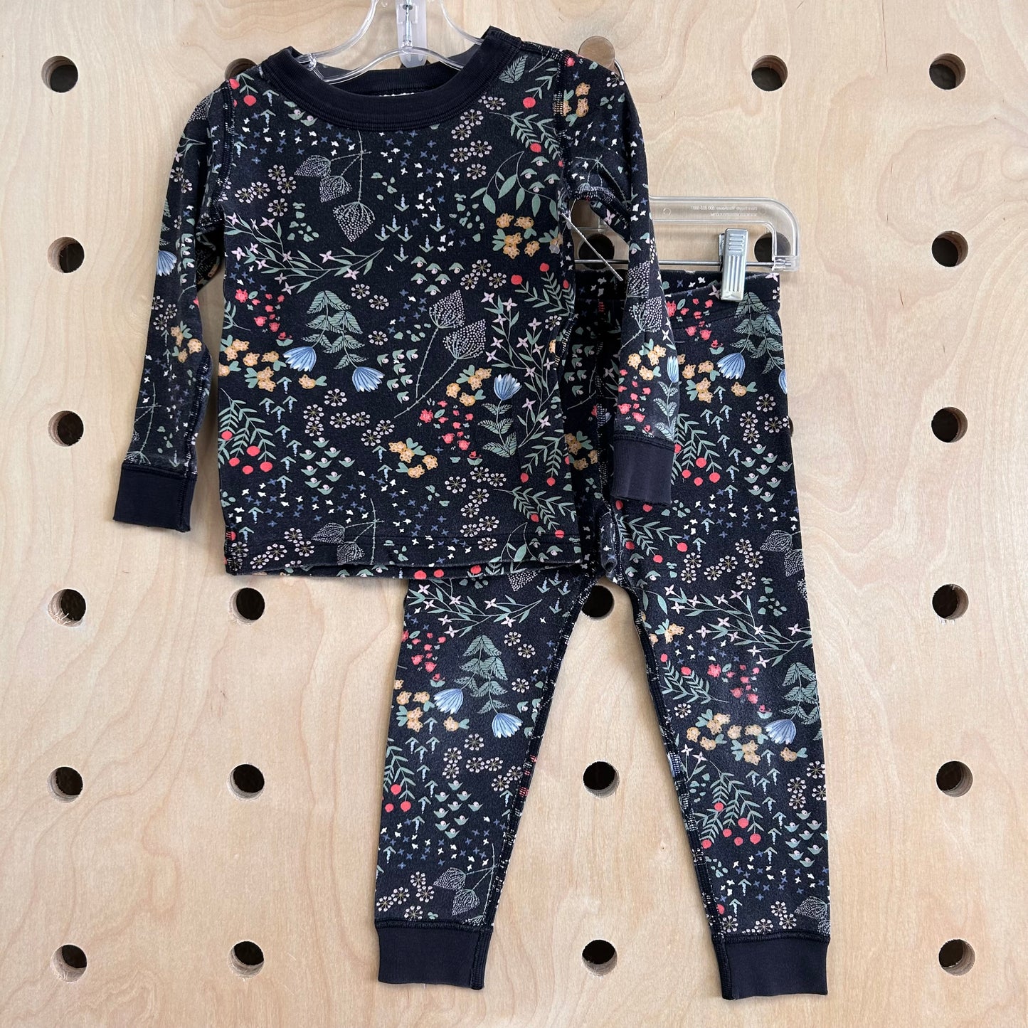 Black Floral Pajamas