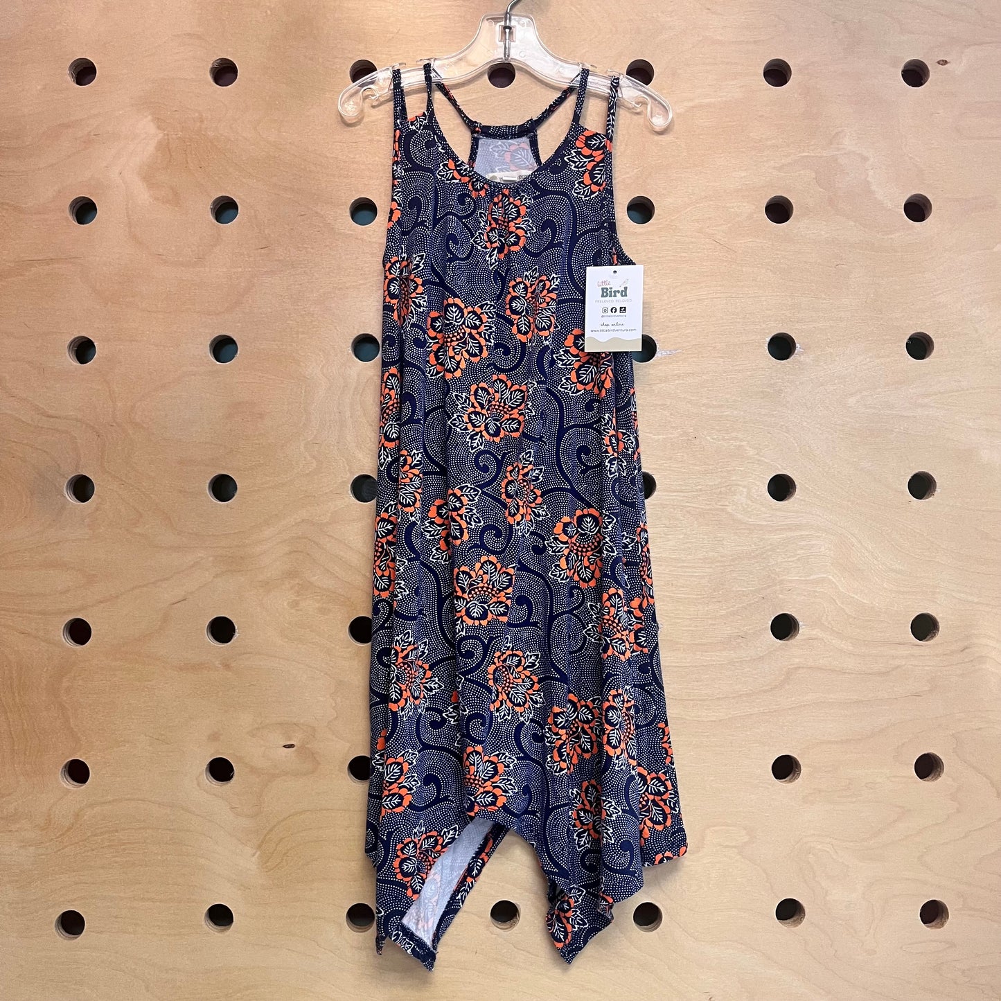 Blue & Orange Stretchy Dress
