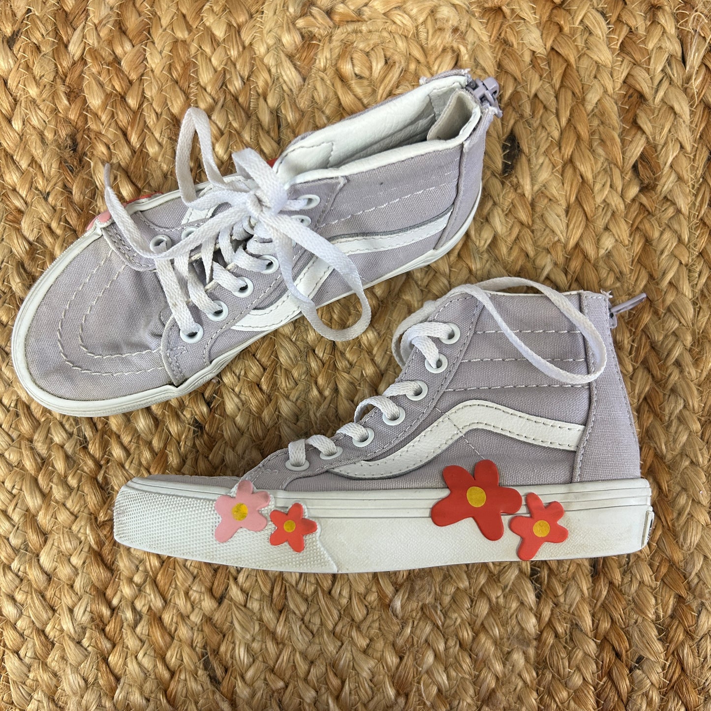 Lilac & Flowers SK8- High Sneakers
