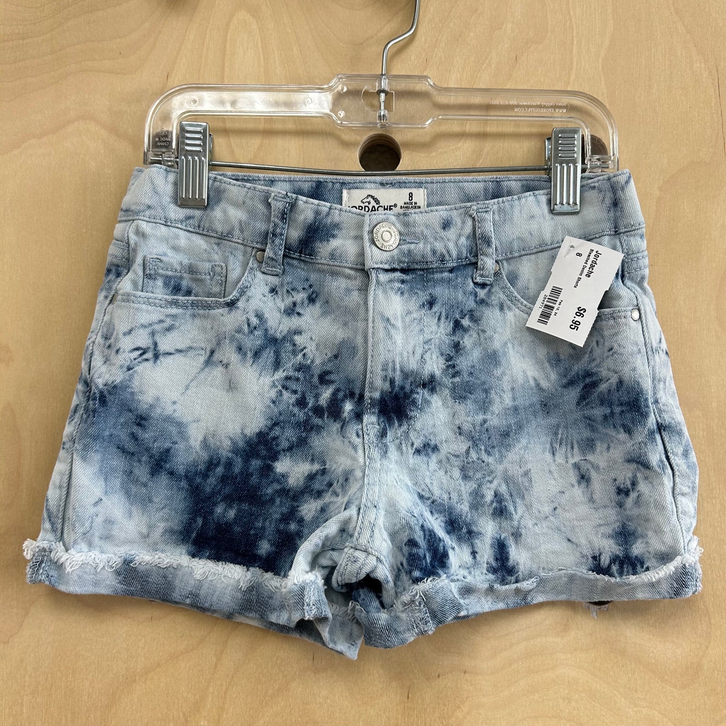 Bleached Denim Shorts
