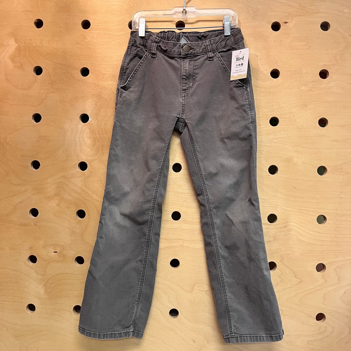 Grey Straight Leg Denim