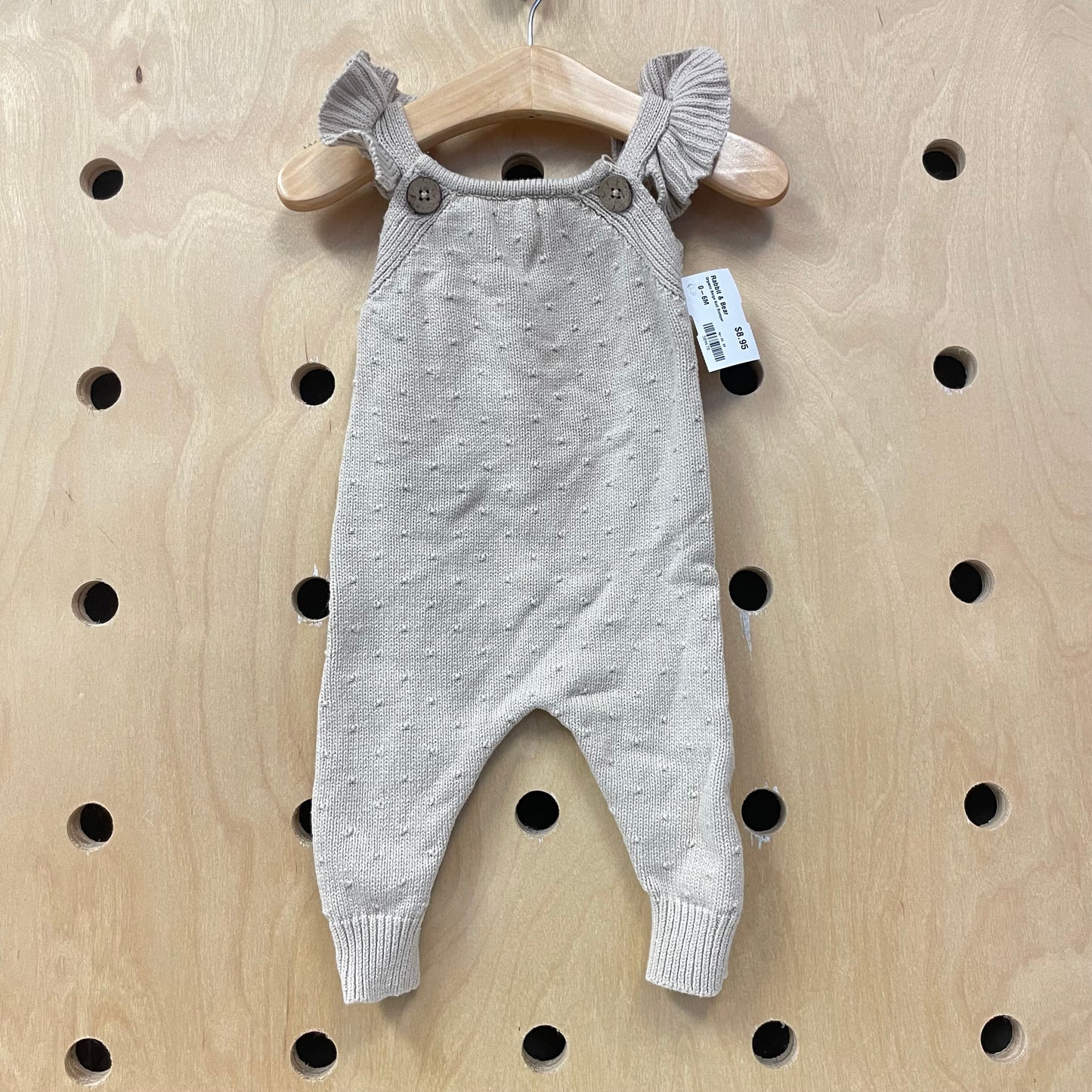 Organic Beige Knit Romper