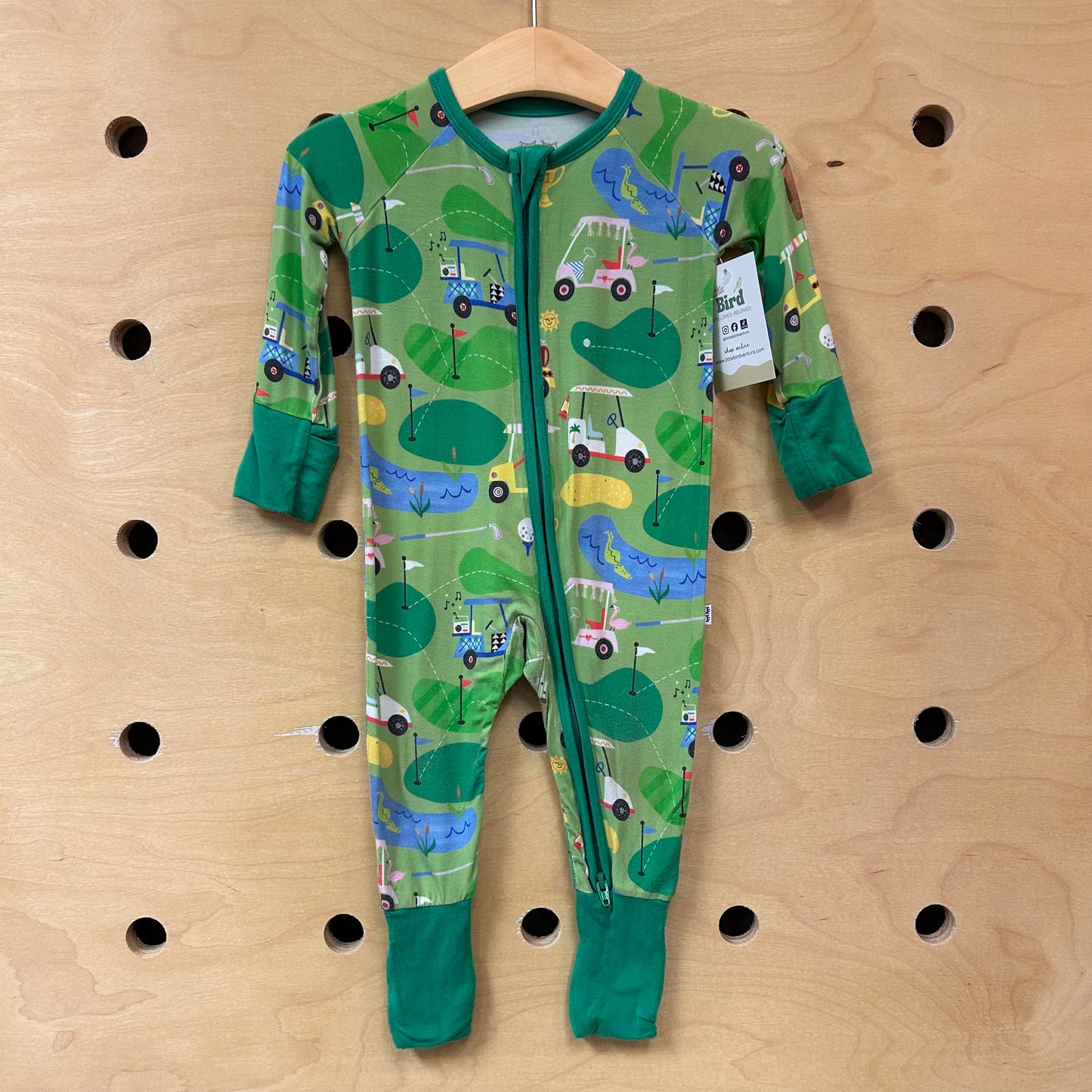 Green Golf Bamboo Zippy